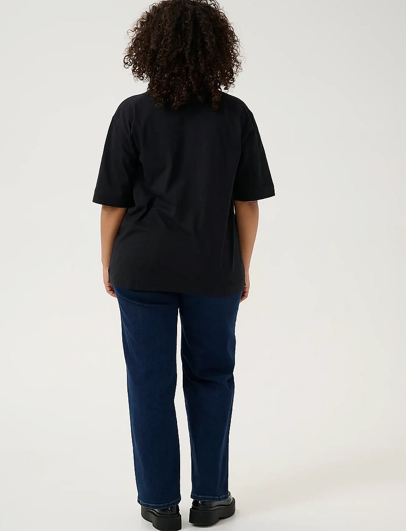 Kaffe Curve - KCmina T-Shirt - t-shirts - black deep - 4