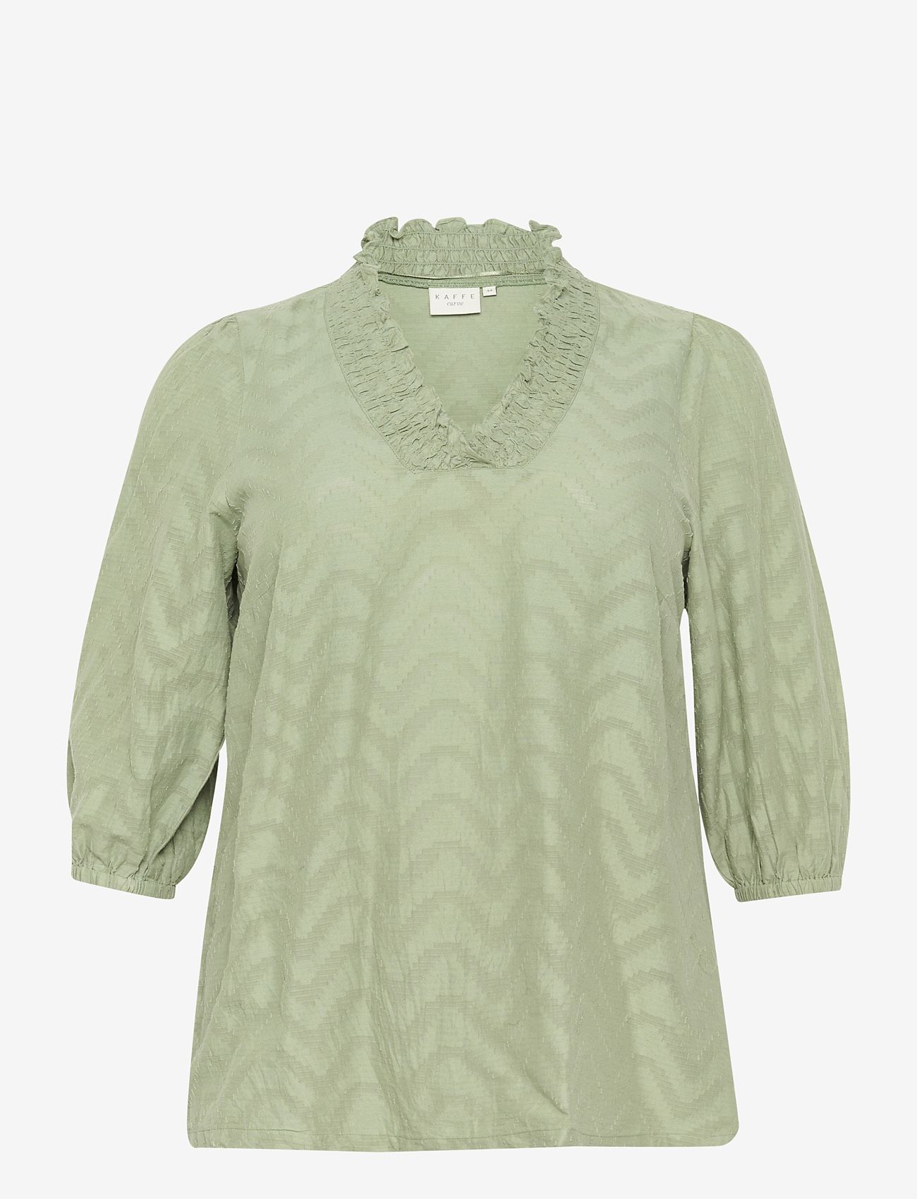 Kaffe Curve - KCvitana Blouse - oil green - 1