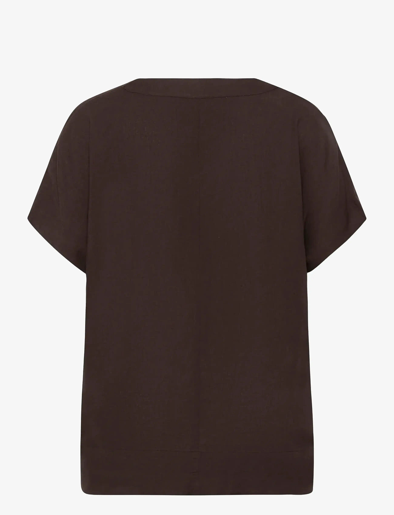 Kaffe Curve - KCmille Wing SL Blouse - kortærmede bluser - black coffee - 2