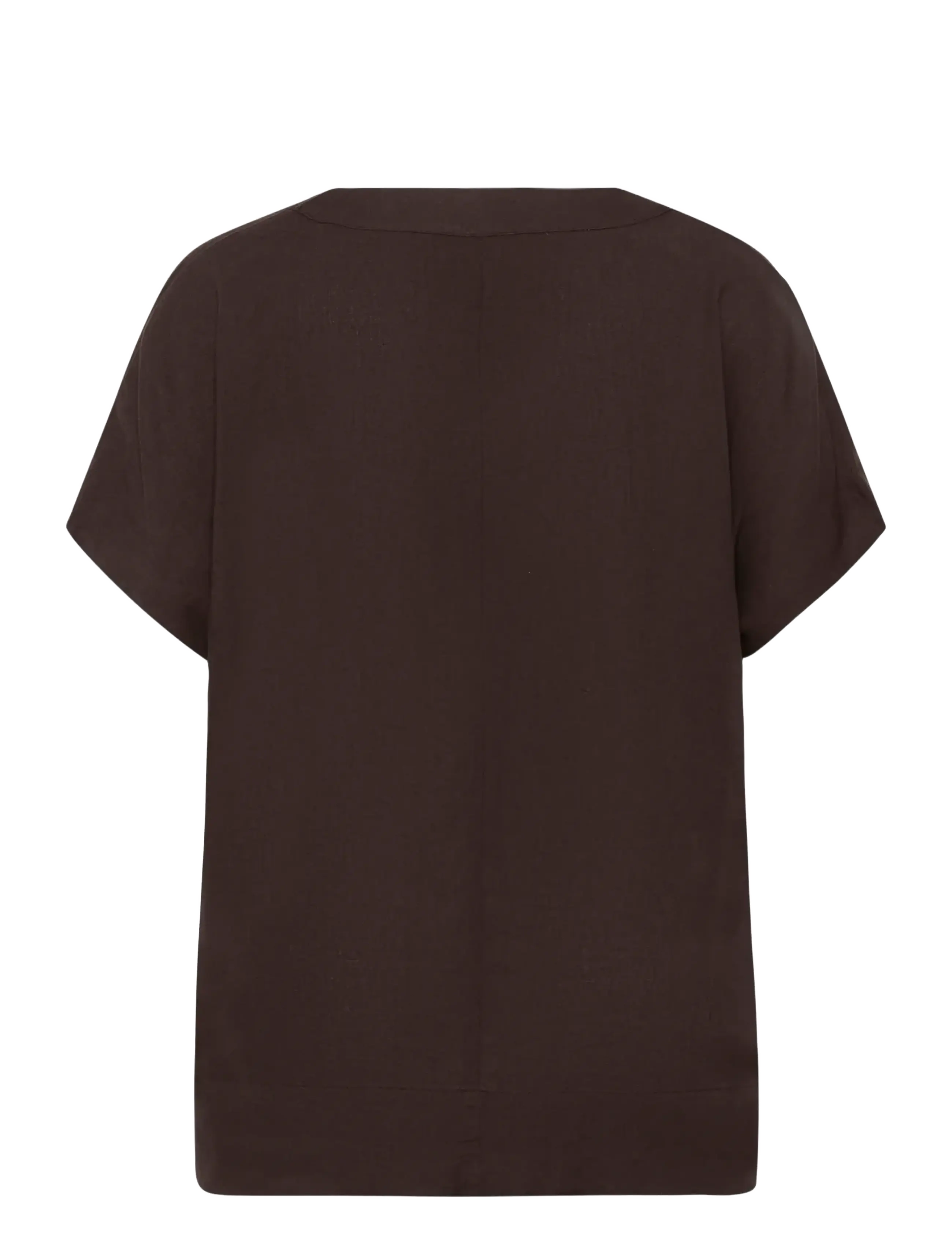 Kaffe Curve - KCmille Wing SL Blouse - kurzämlige blusen - black coffee - 2