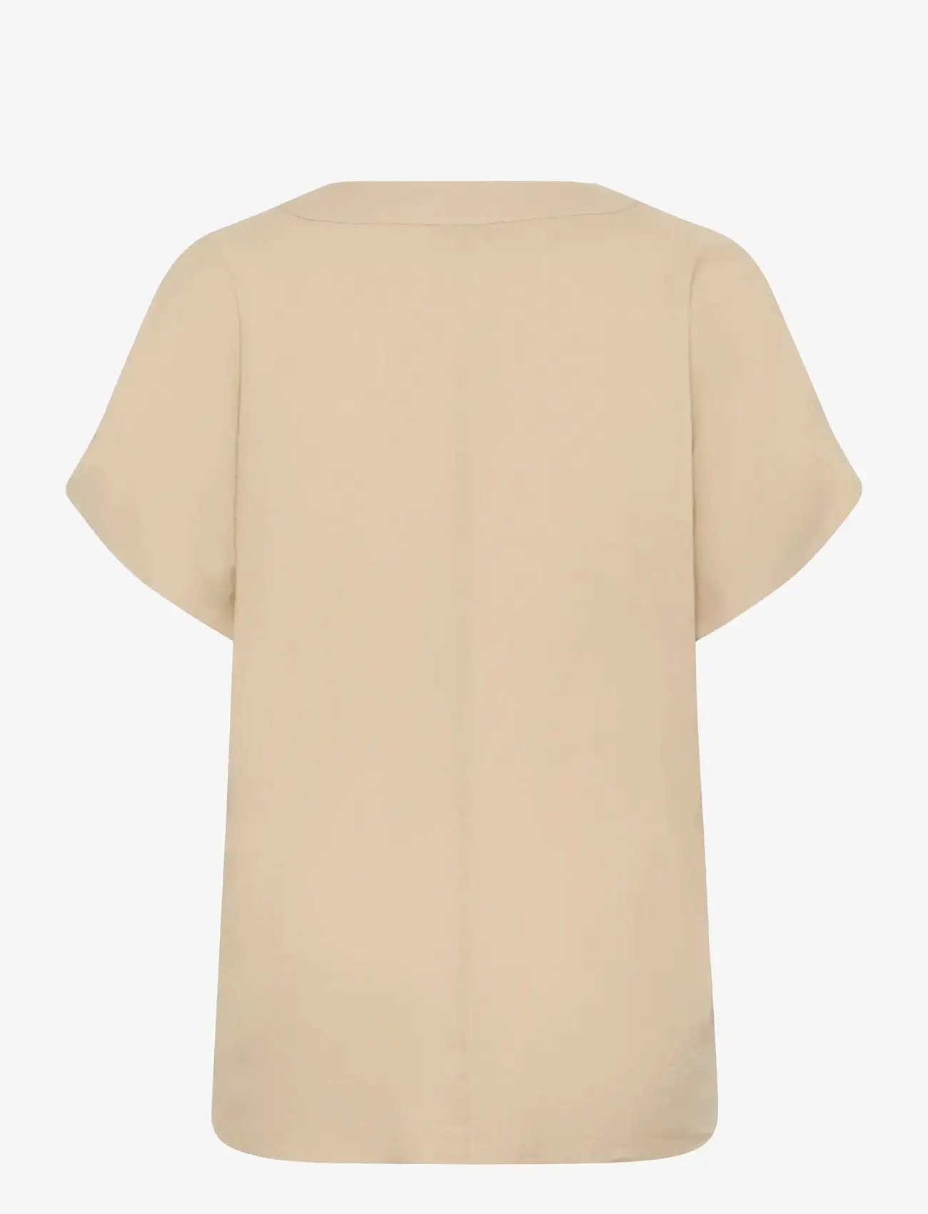 Kaffe Curve - KCmille Wing SL Blouse - kortärmade blusar - feather gray - 2