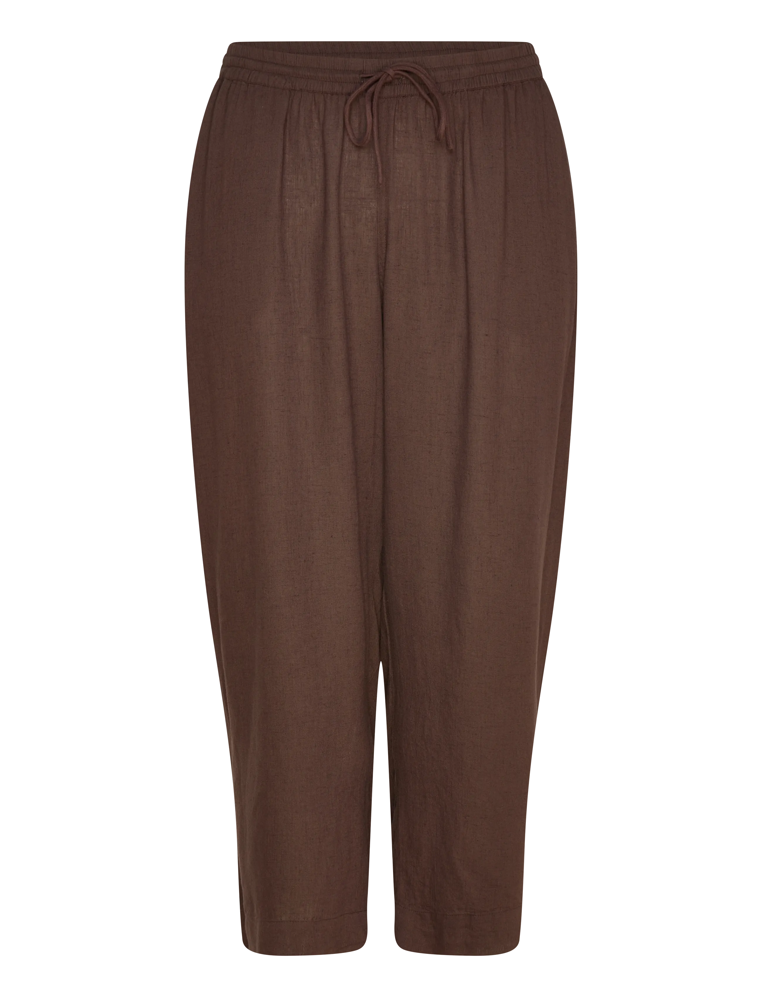 Kaffe Curve KCmille Cropped Pants - Riided - BLACK COFFEE / brown
