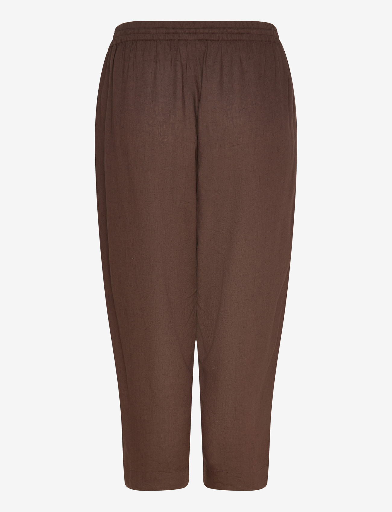 Kaffe Curve - KCmille Cropped Pants - linased püksid - black coffee - 1