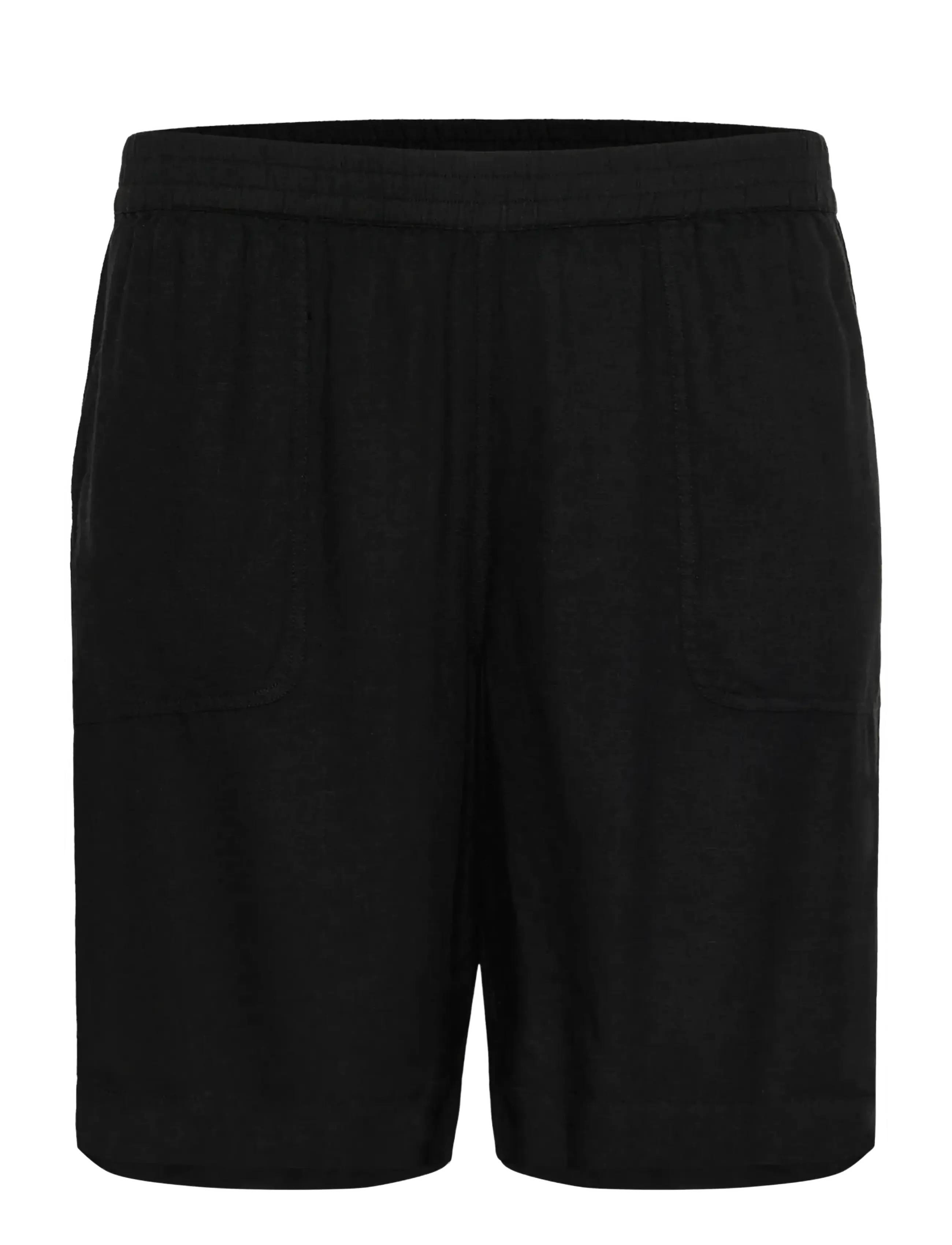 Kaffe Curve KCmille Shorts - Leinen-Shorts - BLACK DEEP / black