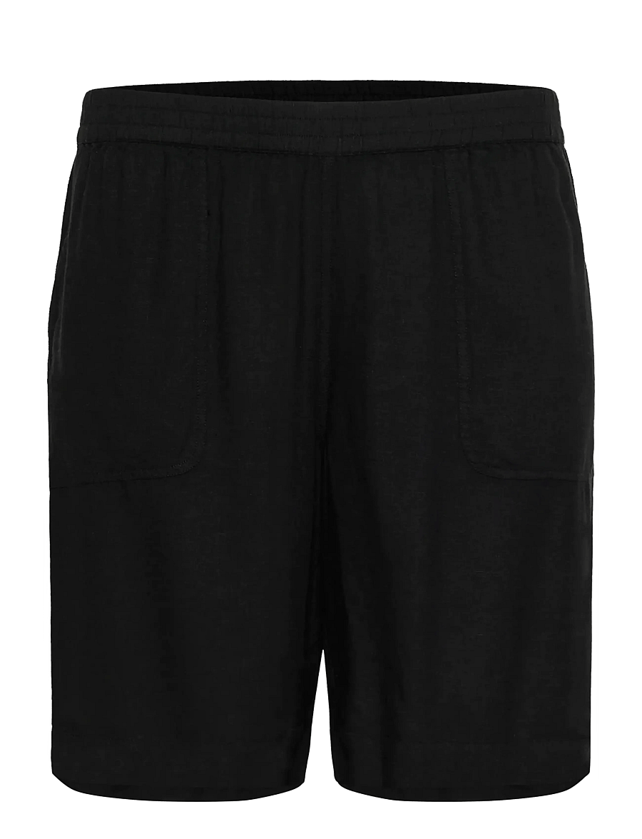 Kaffe Curve - KCmille Shorts - linased lühikesed püksid - black deep - 1