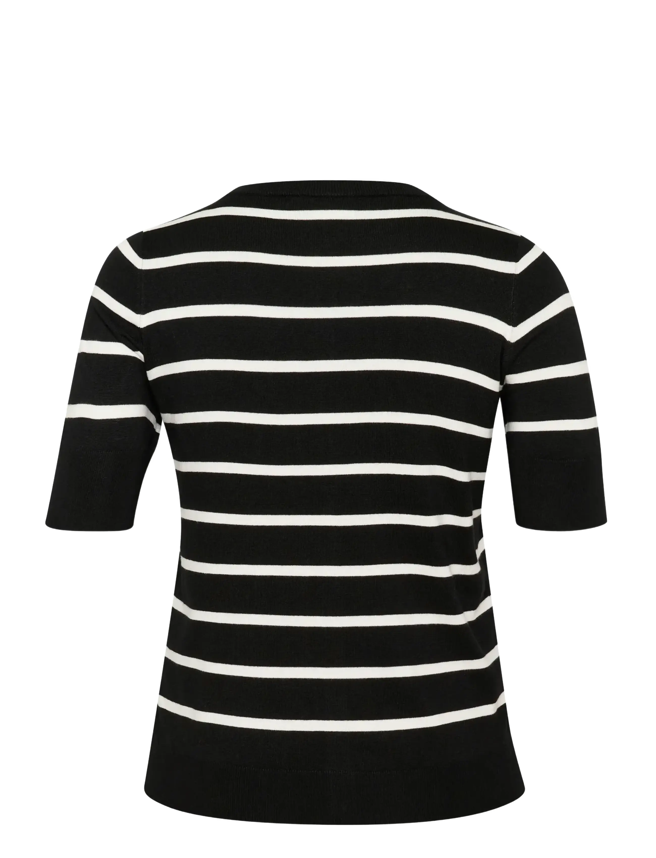 Kaffe Curve - KClizzy Short SL Cardigan - kardiganid - black/chalk stripe - 2