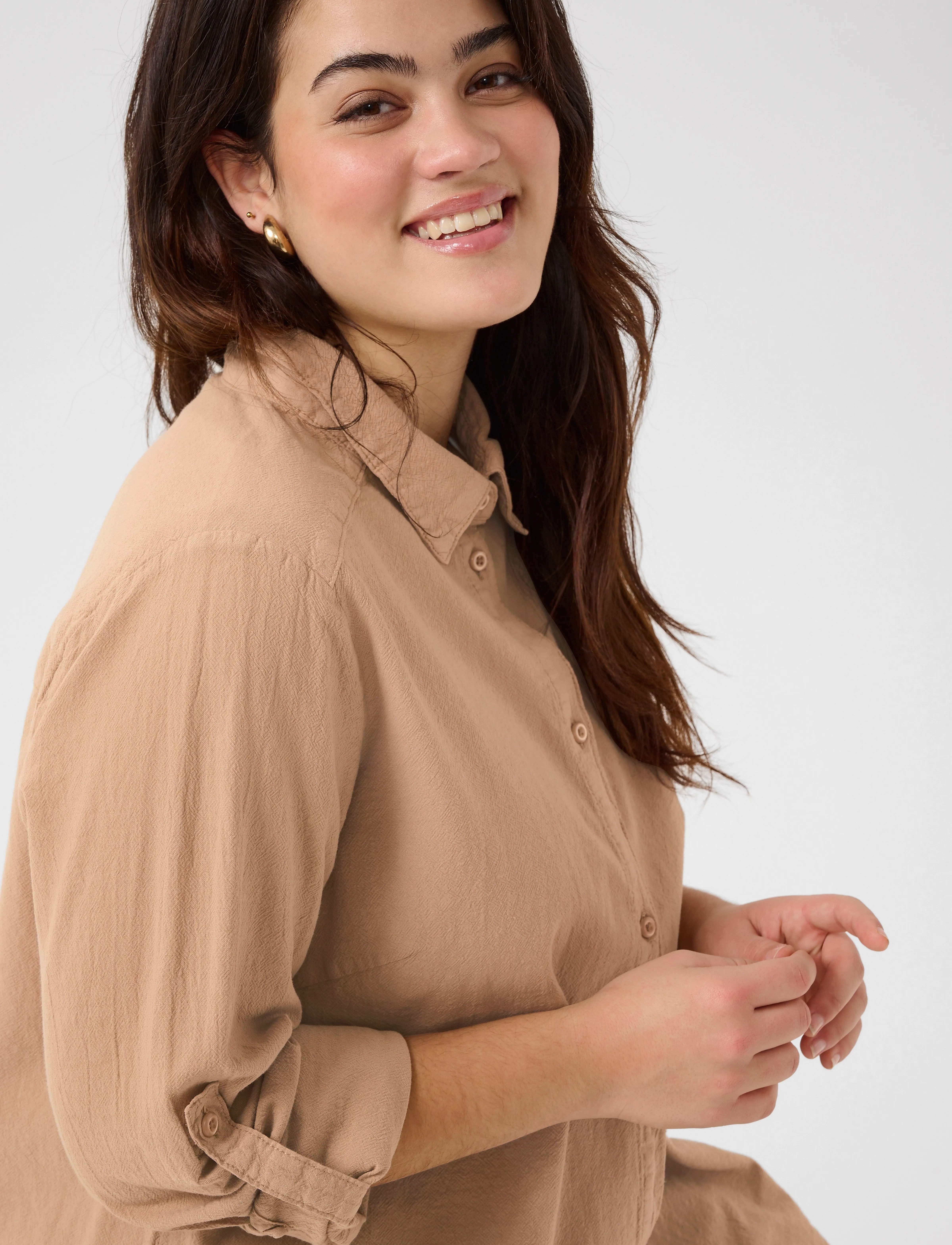 Kaffe Curve - KCnana Shirt - classic sand - 5