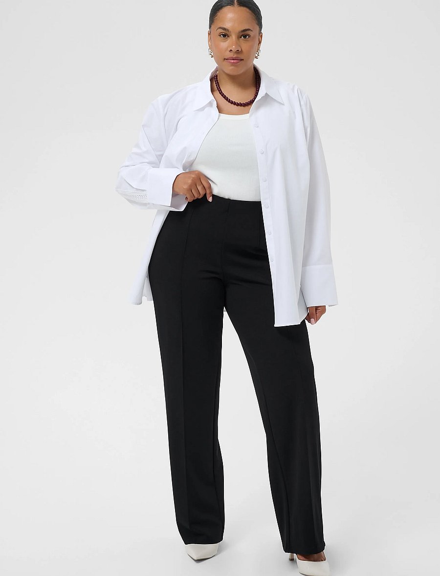 Kaffe Curve - KCathena Pants - capri bukser - black deep - 3