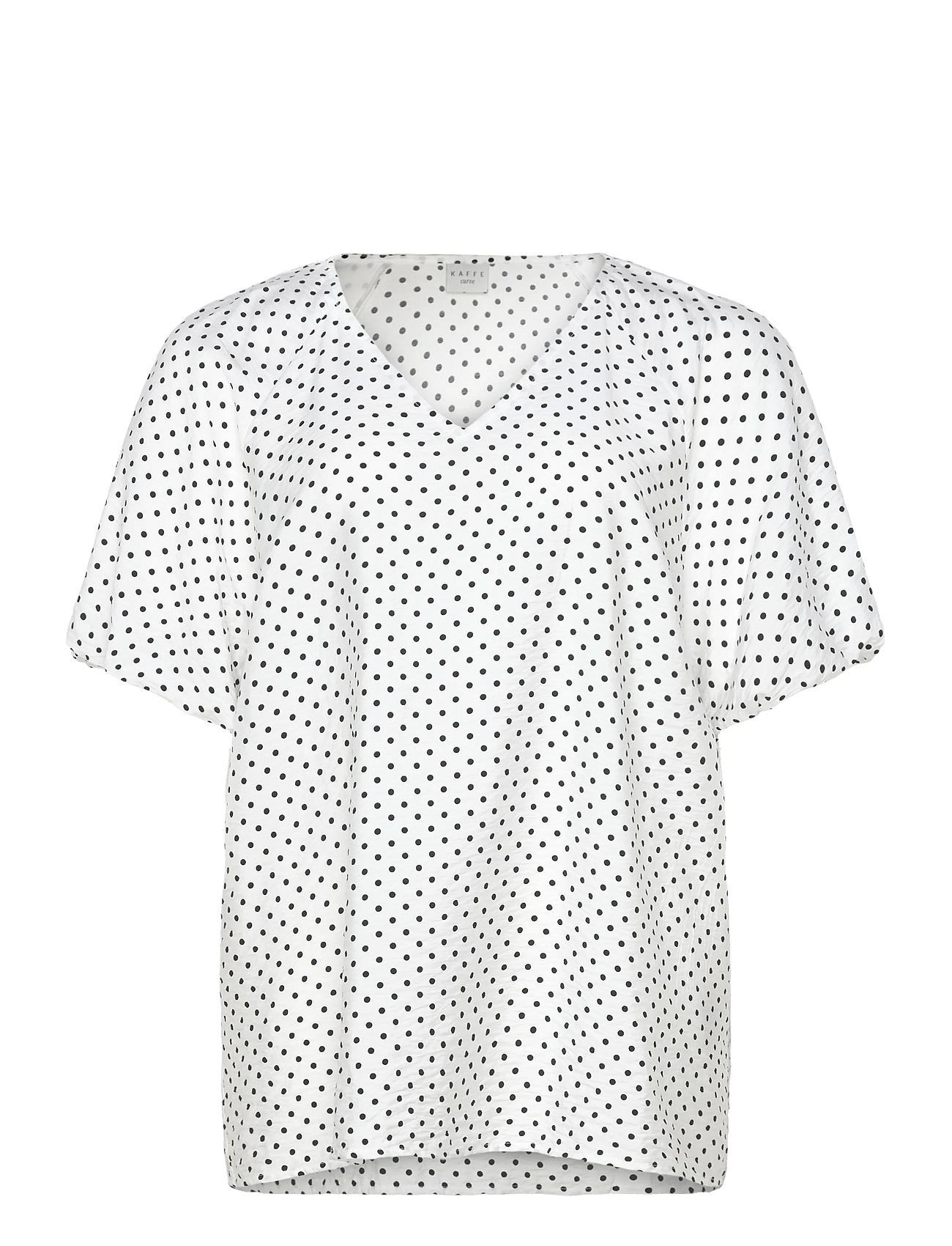 KCgina Blouse - CHALK/BLACK DOT