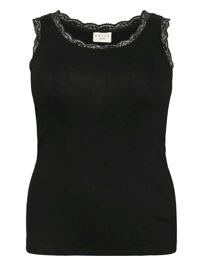 Kaffe Curve - KComia Top - topid ja varrukateta alussärgid - black deep - 1