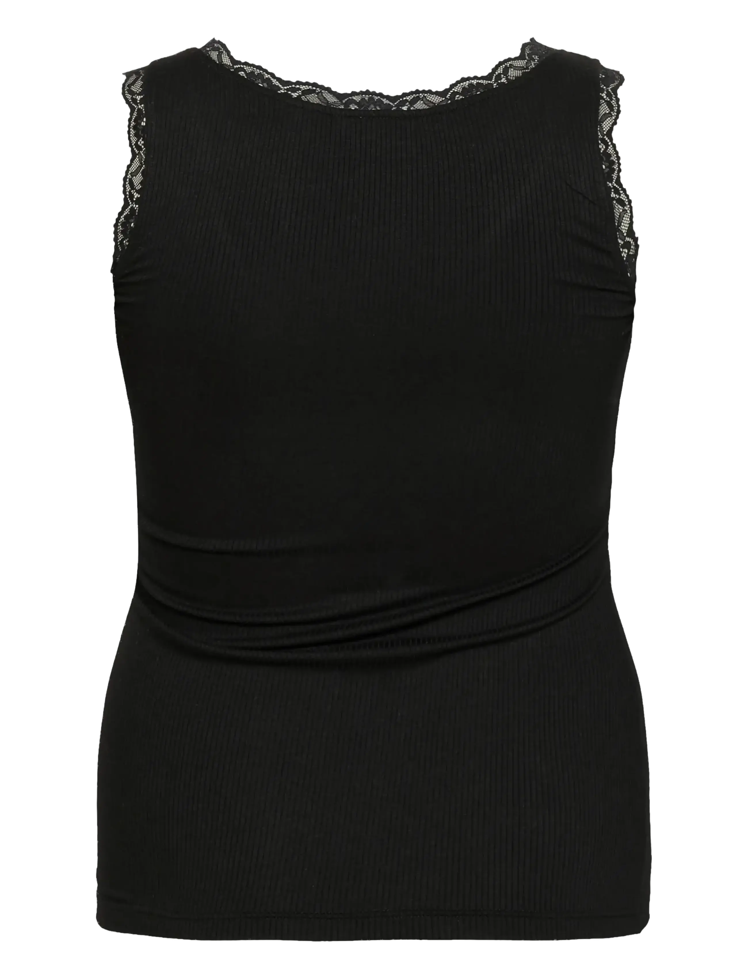 Kaffe Curve - KComia Top - linnen - black deep - 2