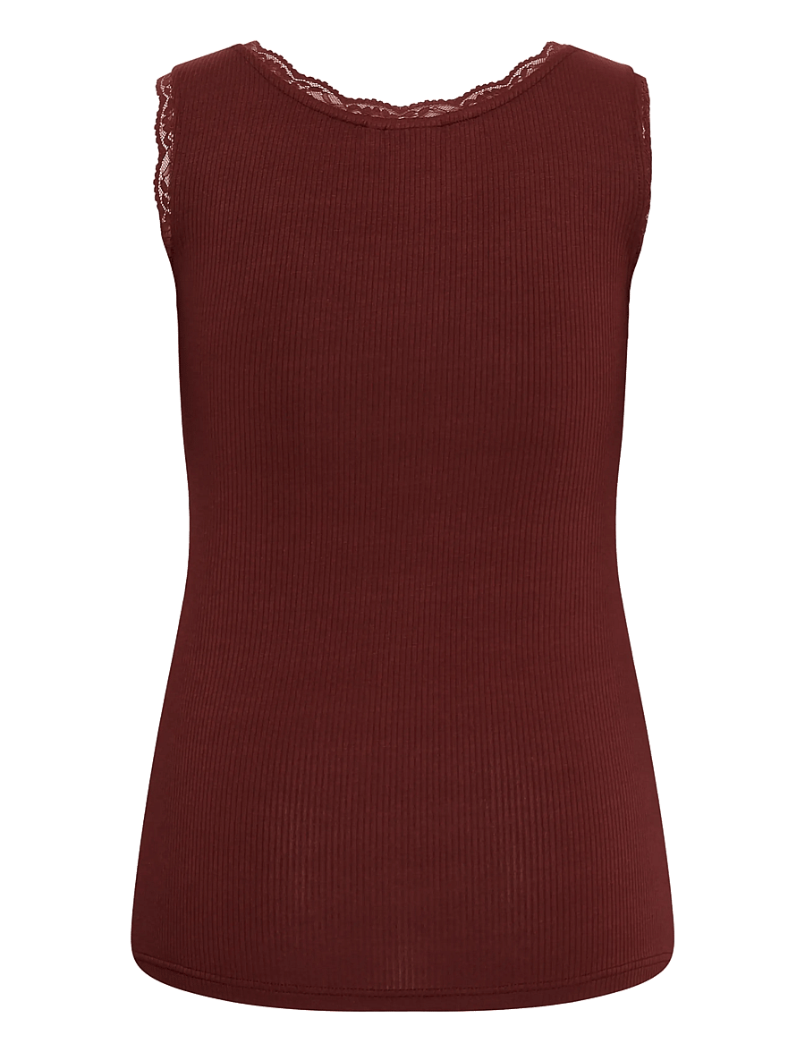 Kaffe Curve - KComia Top - varrukateta topid - port - 1