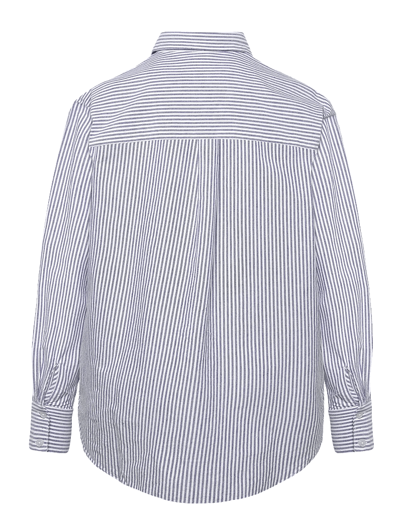 Kaffe Curve - KCnalia Shirt - långärmade skjortor - blue/white stripe - 1