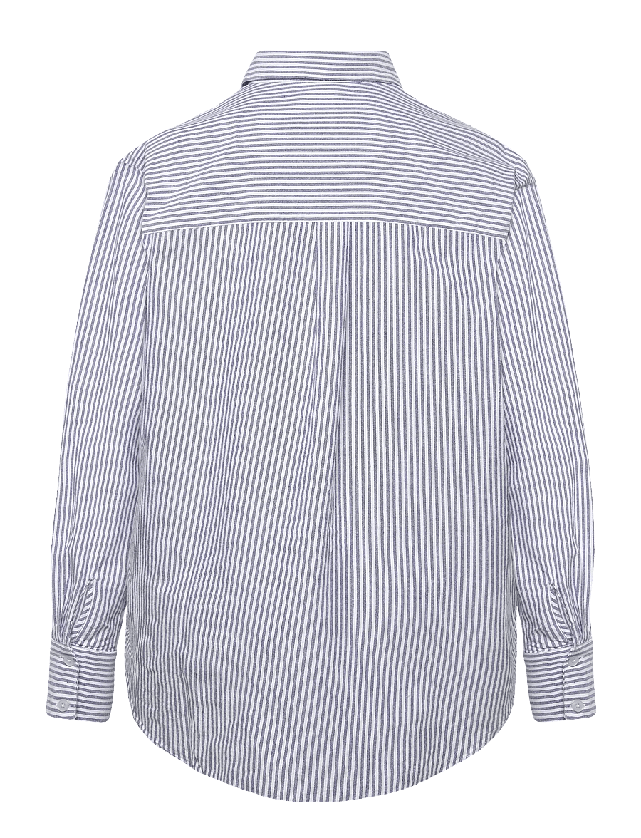 Kaffe Curve - KCnalia Shirt - overhemden met lange mouwen - blue/white stripe - 1