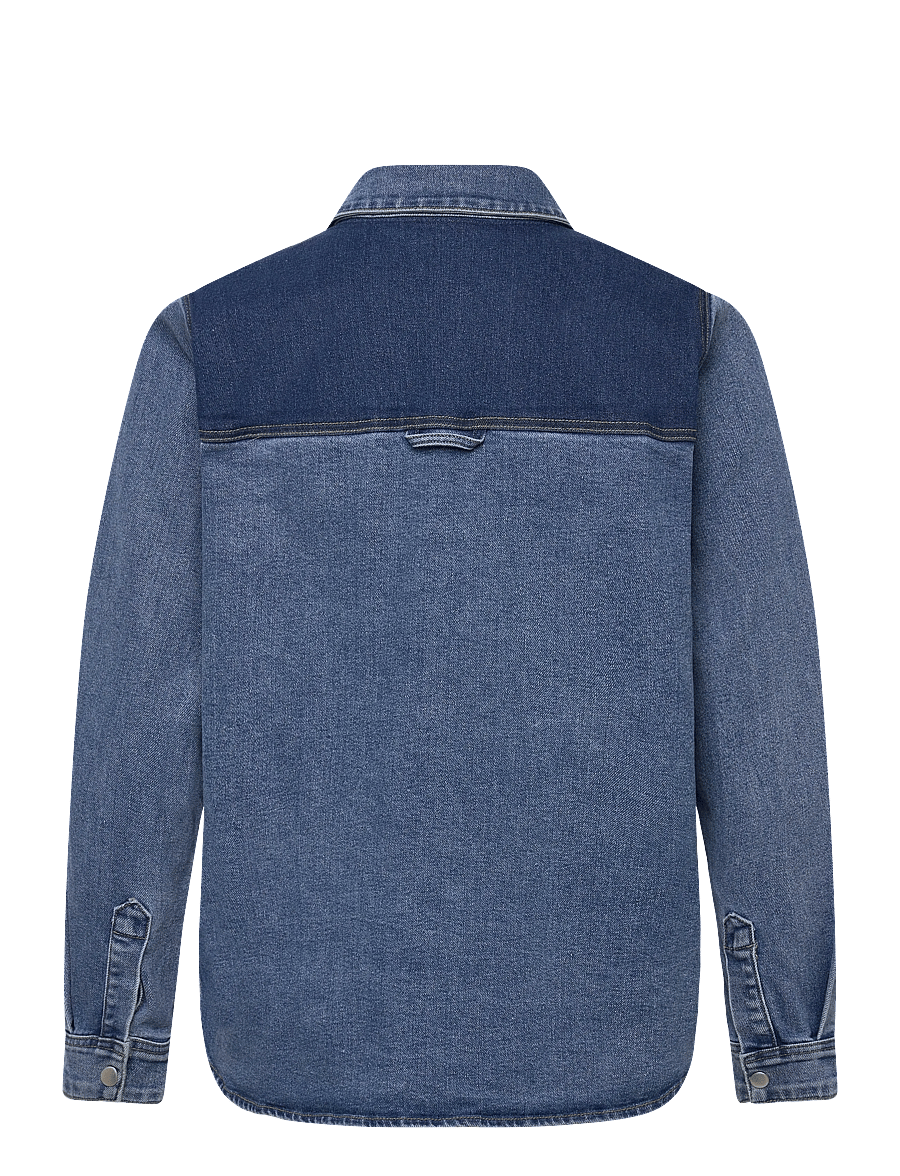 Kaffe Curve - KCsandria Denim Shirt - jeansskjortor - light blue denim - 1
