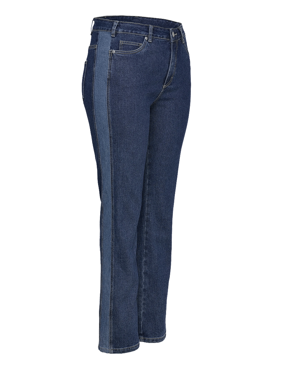 Kaffe Curve - KCsandria HW Jeans - bootcut-jeans - medium blue denim - 2