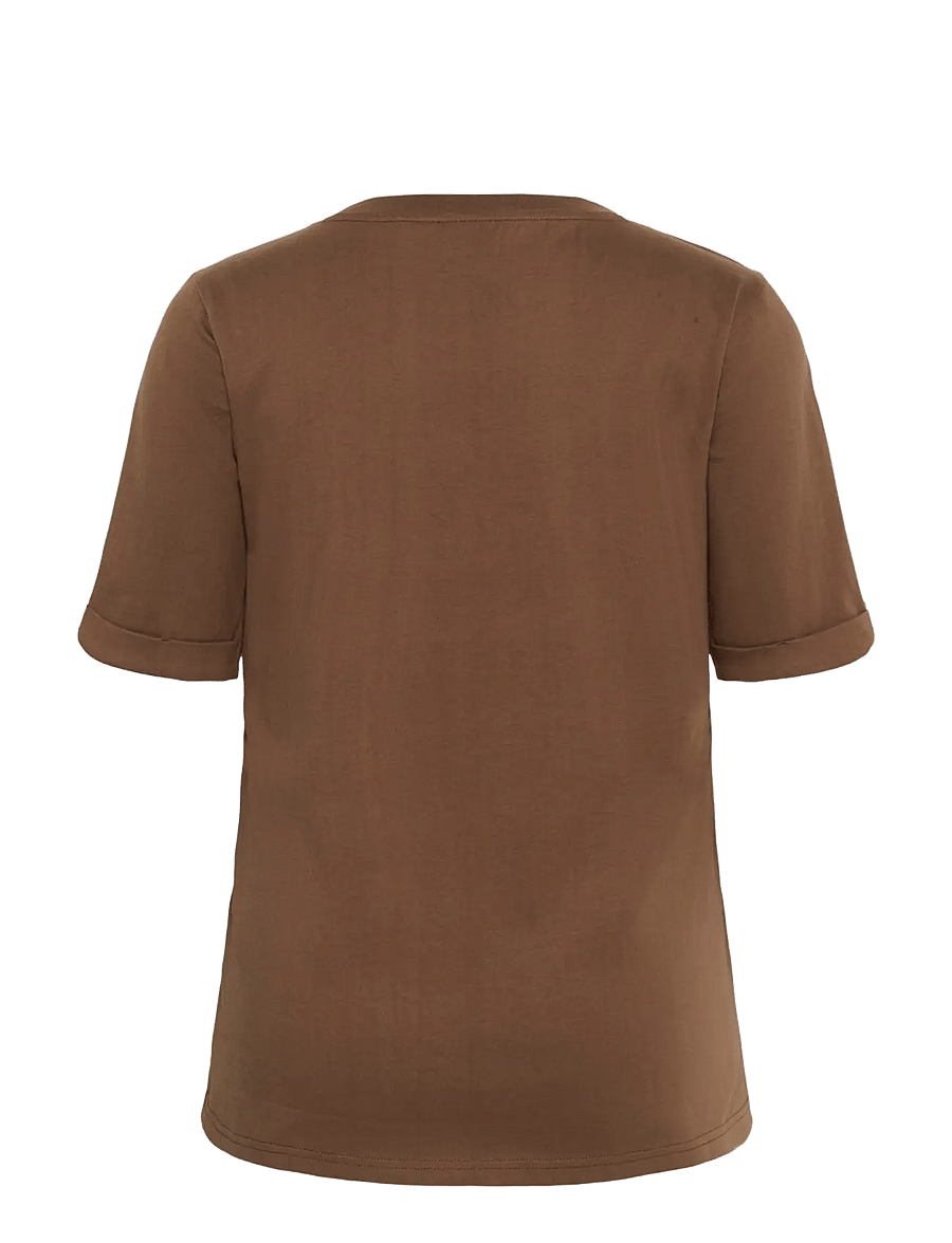 Kaffe Curve - KCart tee - t-shirts - carafe / pale mauve heart - 1