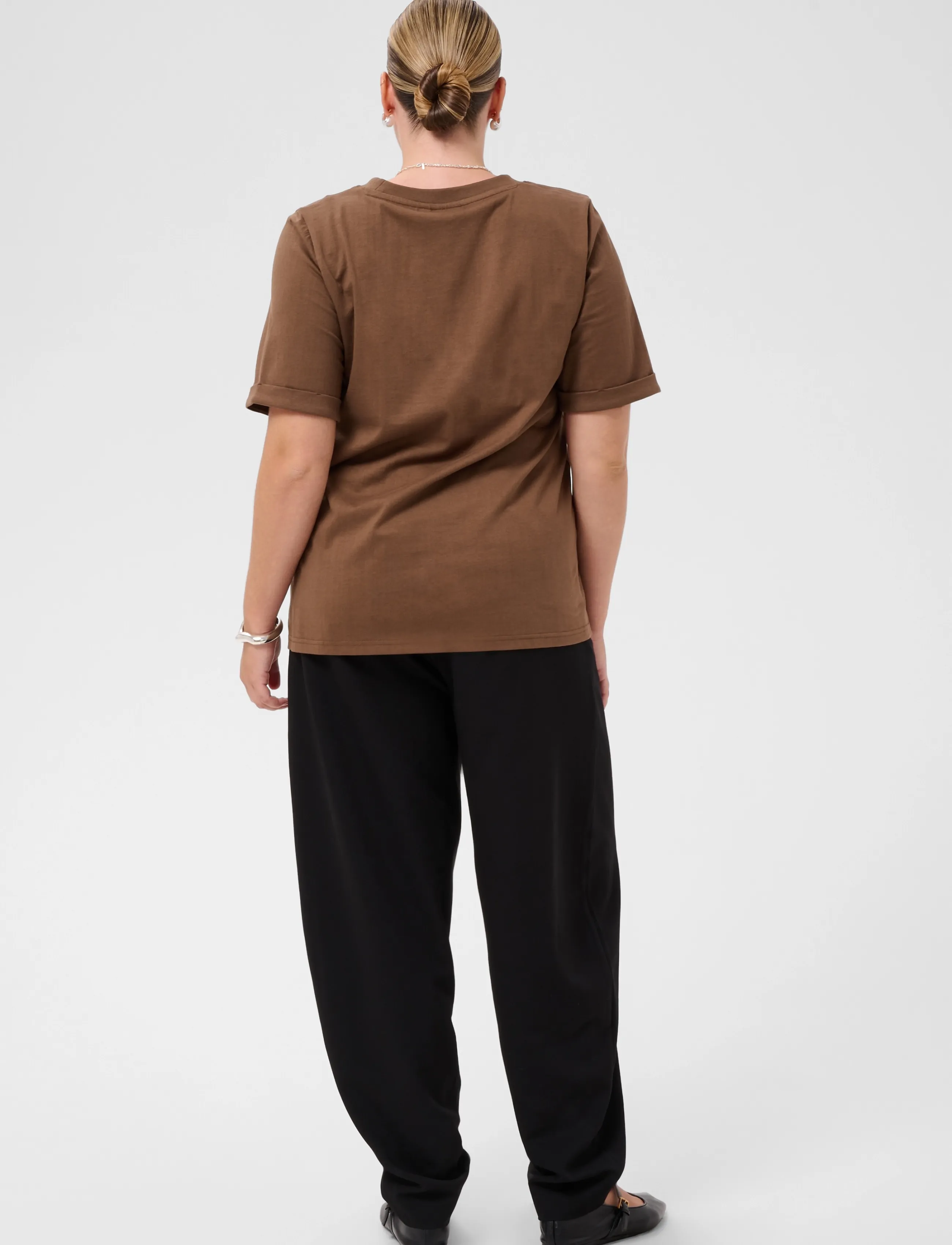 Kaffe Curve - KCart tee - t-shirts - carafe / pale mauve heart - 4