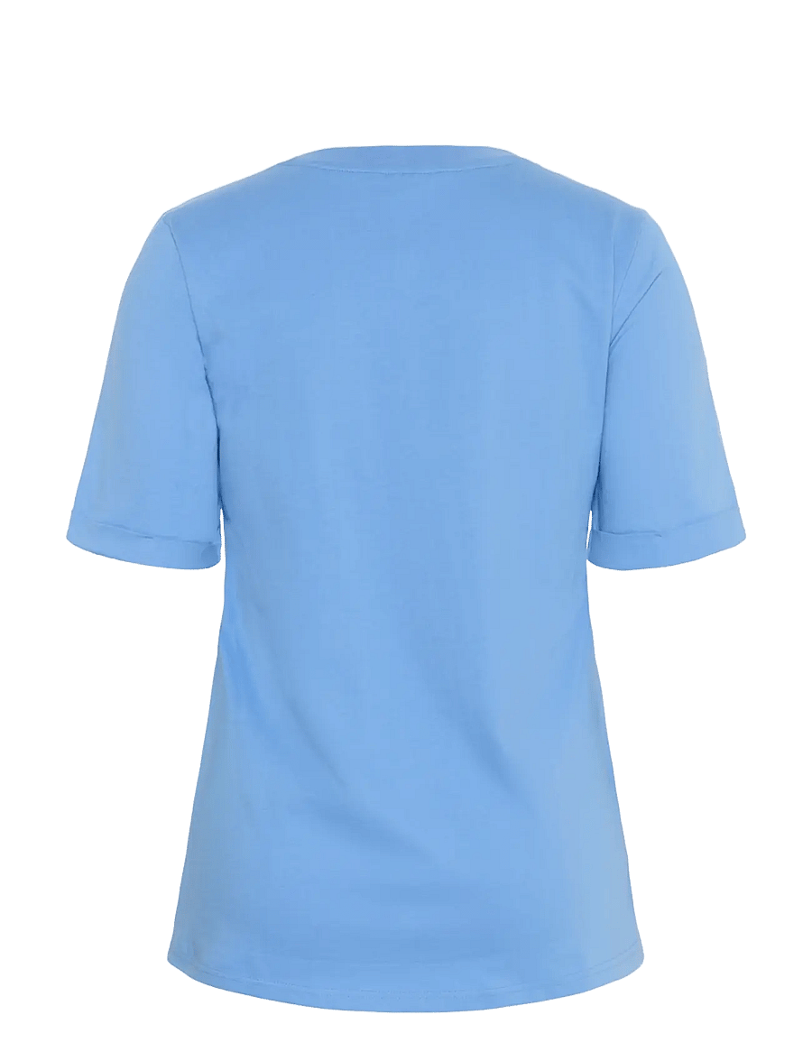 Kaffe Curve - KCart tee - t-shirts - provence / fudge hear - 1