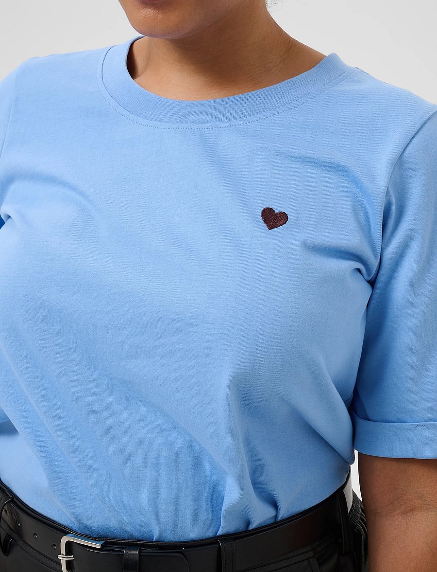 Kaffe Curve - KCart tee - t-shirts - provence / fudge hear - 5