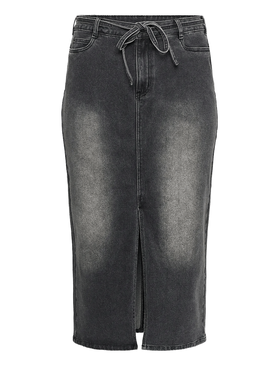 Kaffe Curve - KCally Denim Skirt - džinsiniai sijonai - medium grey denim - 1