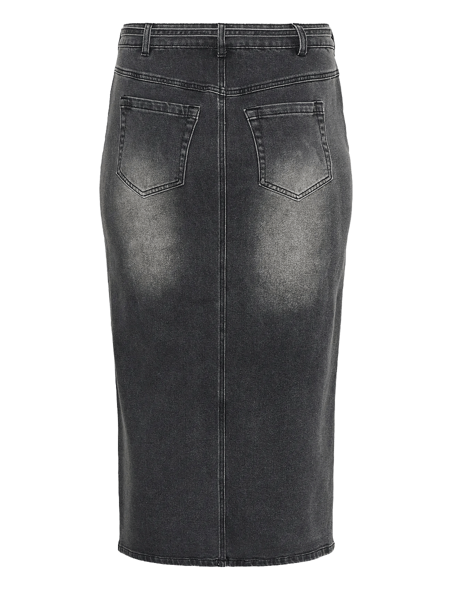 Kaffe Curve - KCally Denim Skirt - džinsiniai sijonai - medium grey denim - 2