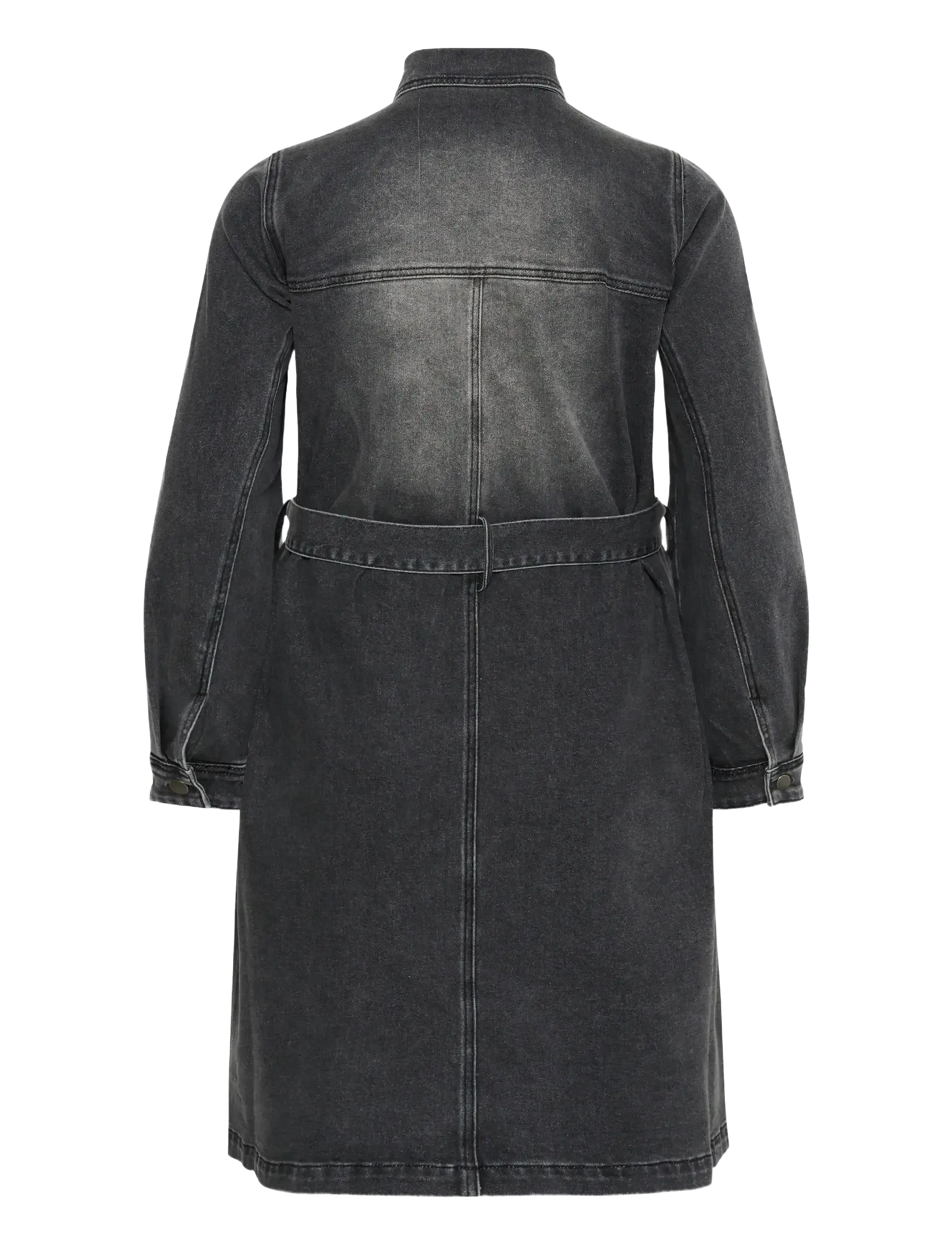 Kaffe Curve - KCally Denim Dress - skjortklänningar - medium grey denim - 2