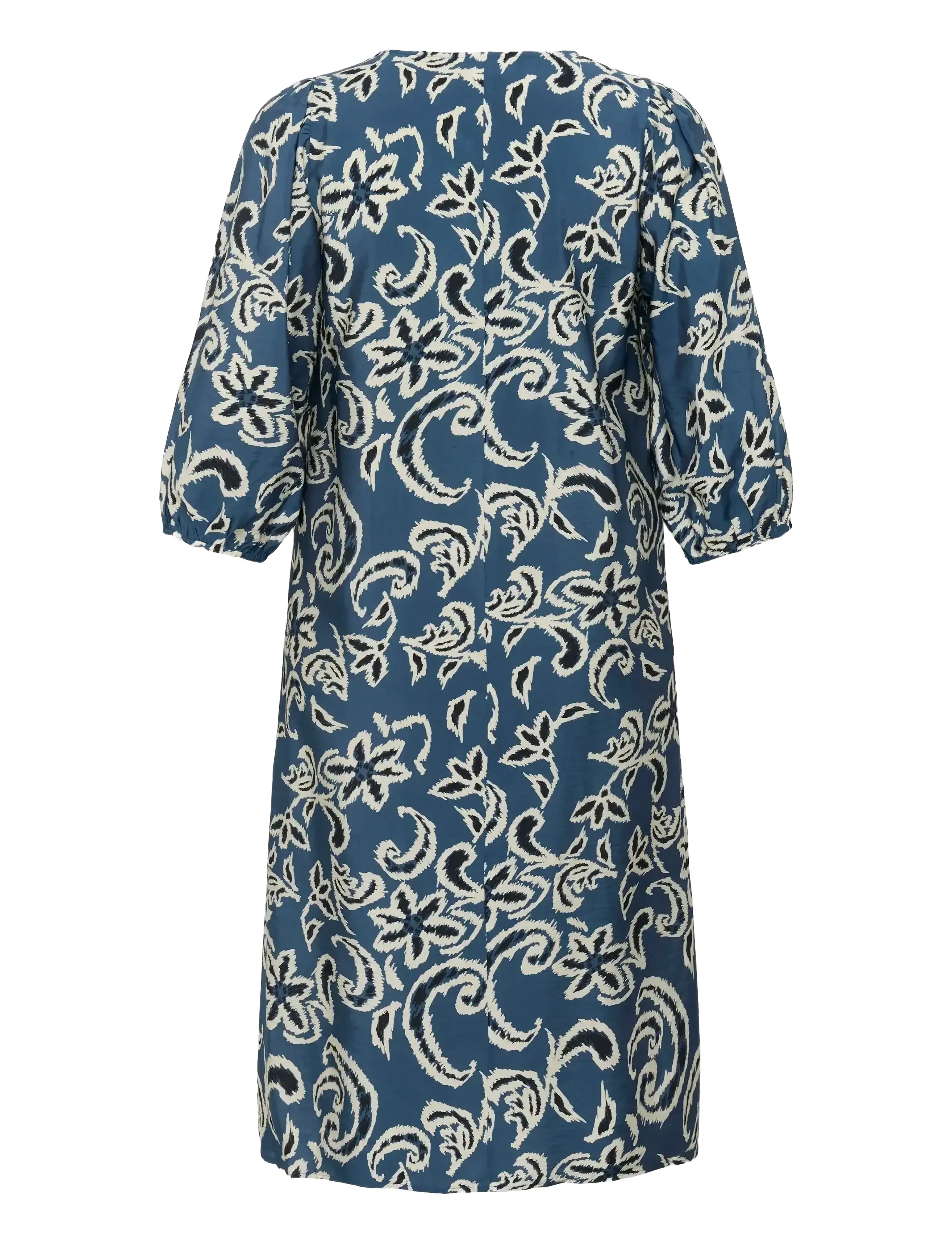 Kaffe Curve - KCmahlia Dress - sommerkjoler - bering sea/white paisley - 2