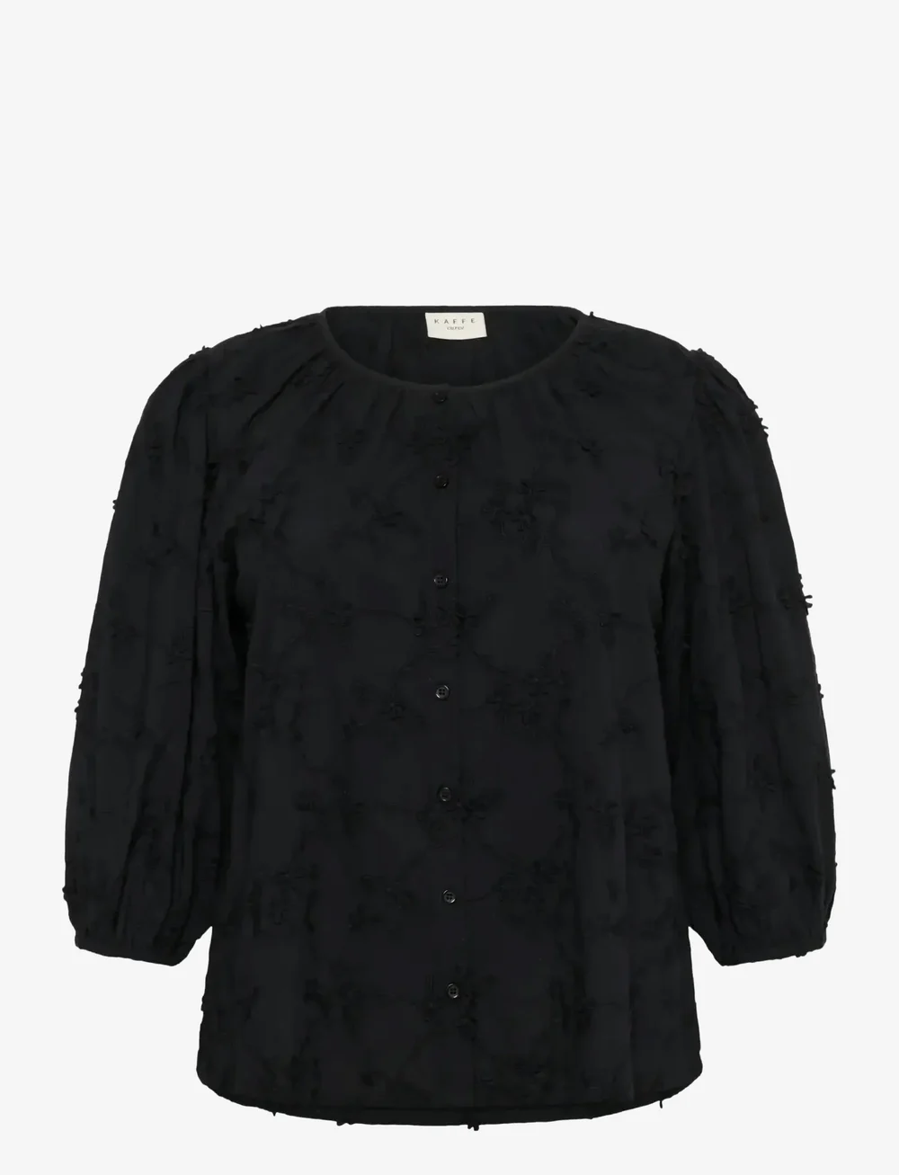 Kaffe Curve - KClaima Shirt - kortærmede skjorter - black deep - 1