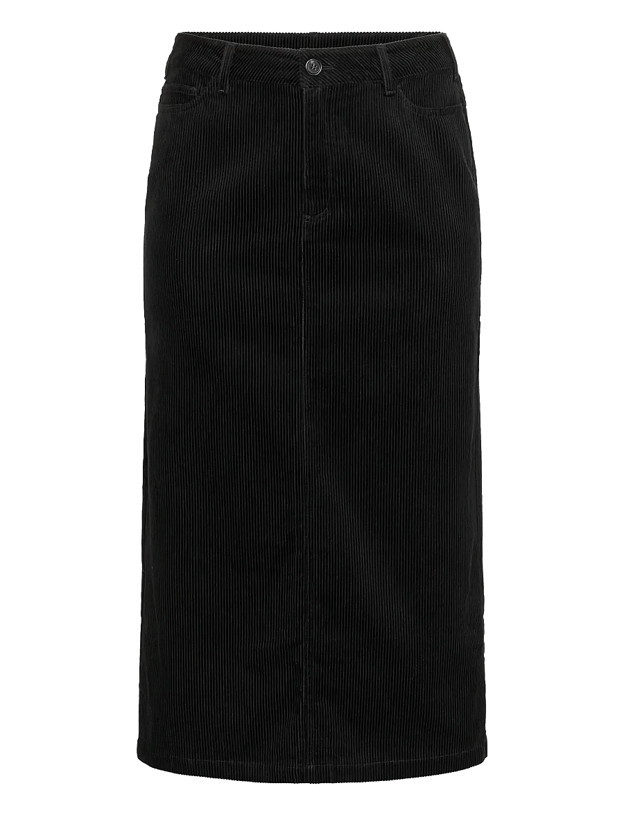 Kaffe Curve - KCkirstin Skirt - midiseelikud - black deep - 1