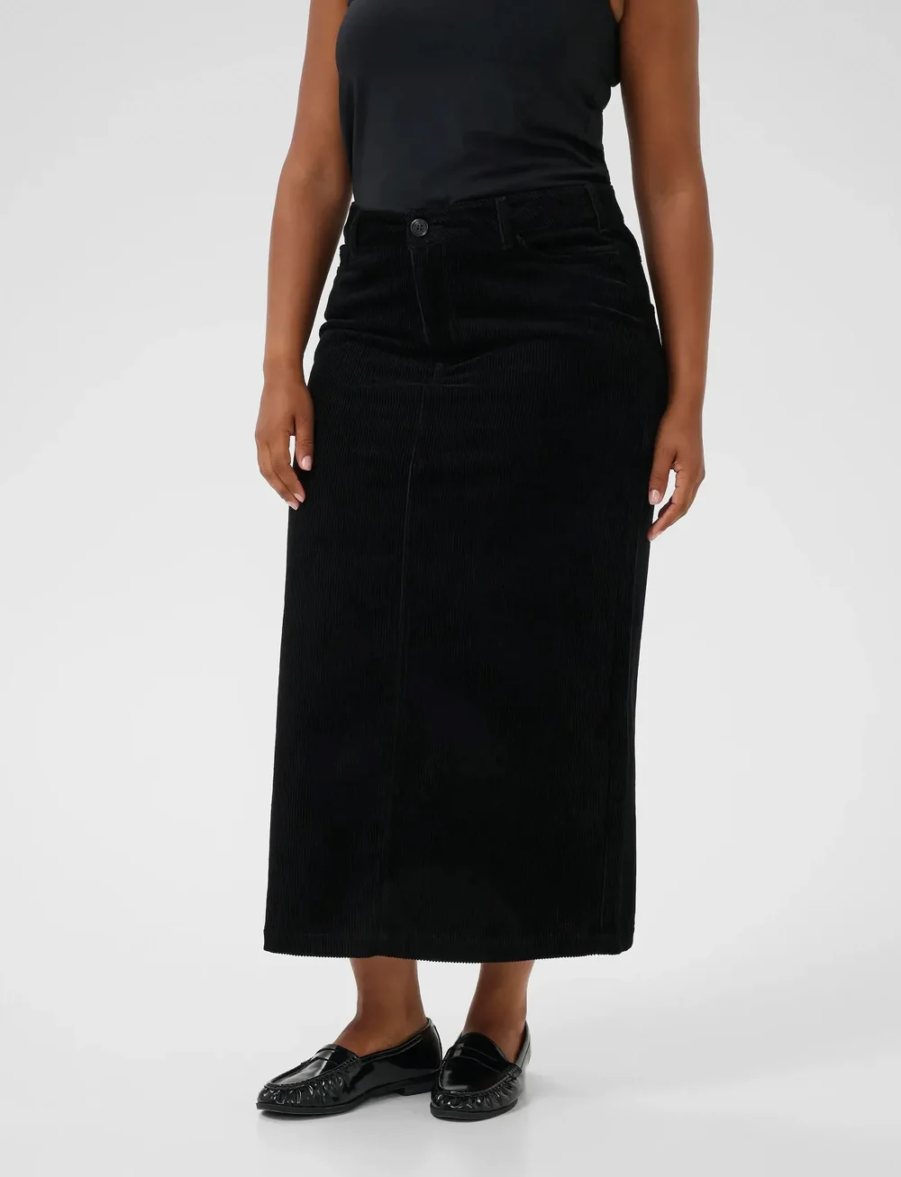 Kaffe Curve - KCkirstin Skirt - midi-röcke - black deep - 0