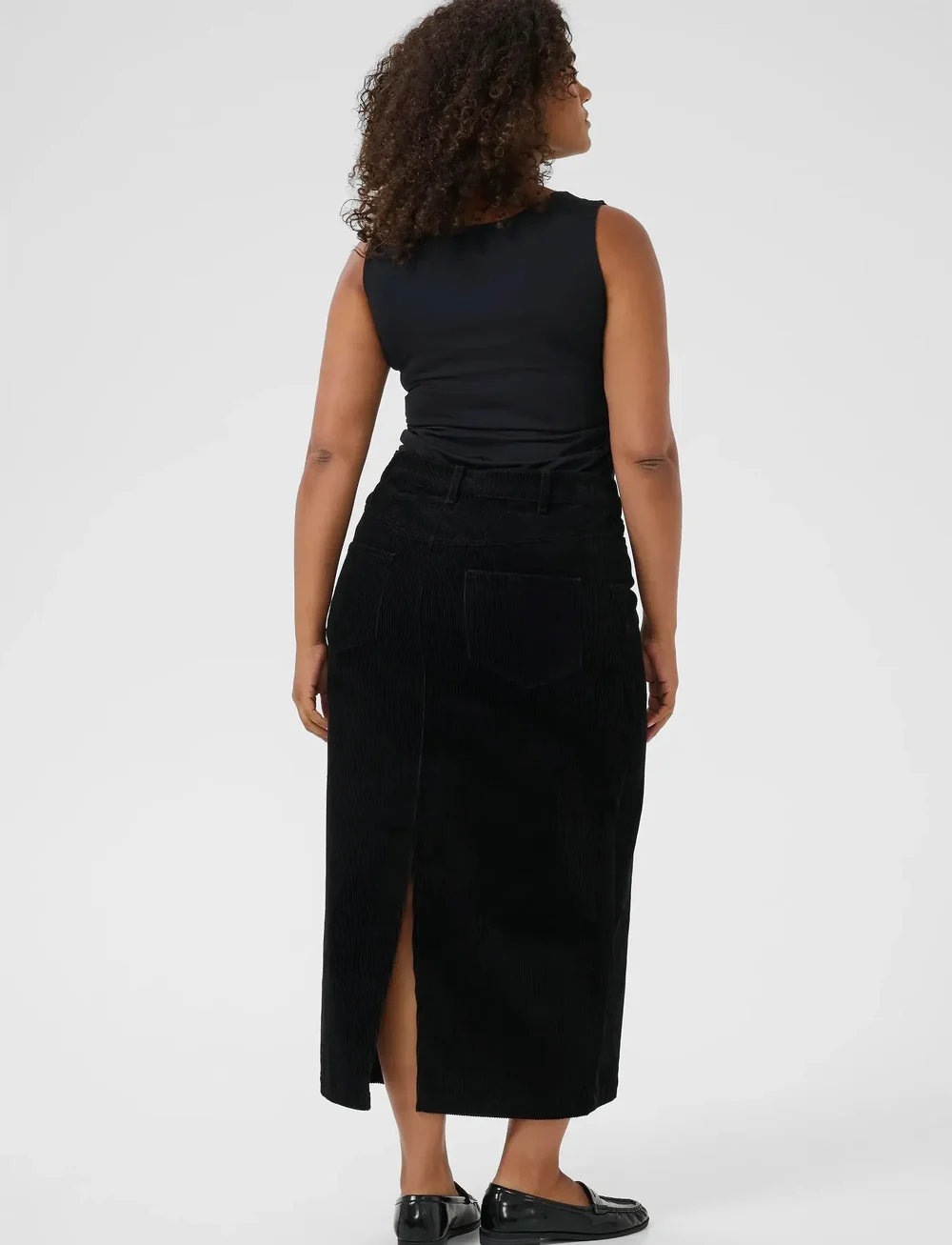 Kaffe Curve - KCkirstin Skirt - midi-röcke - black deep - 4