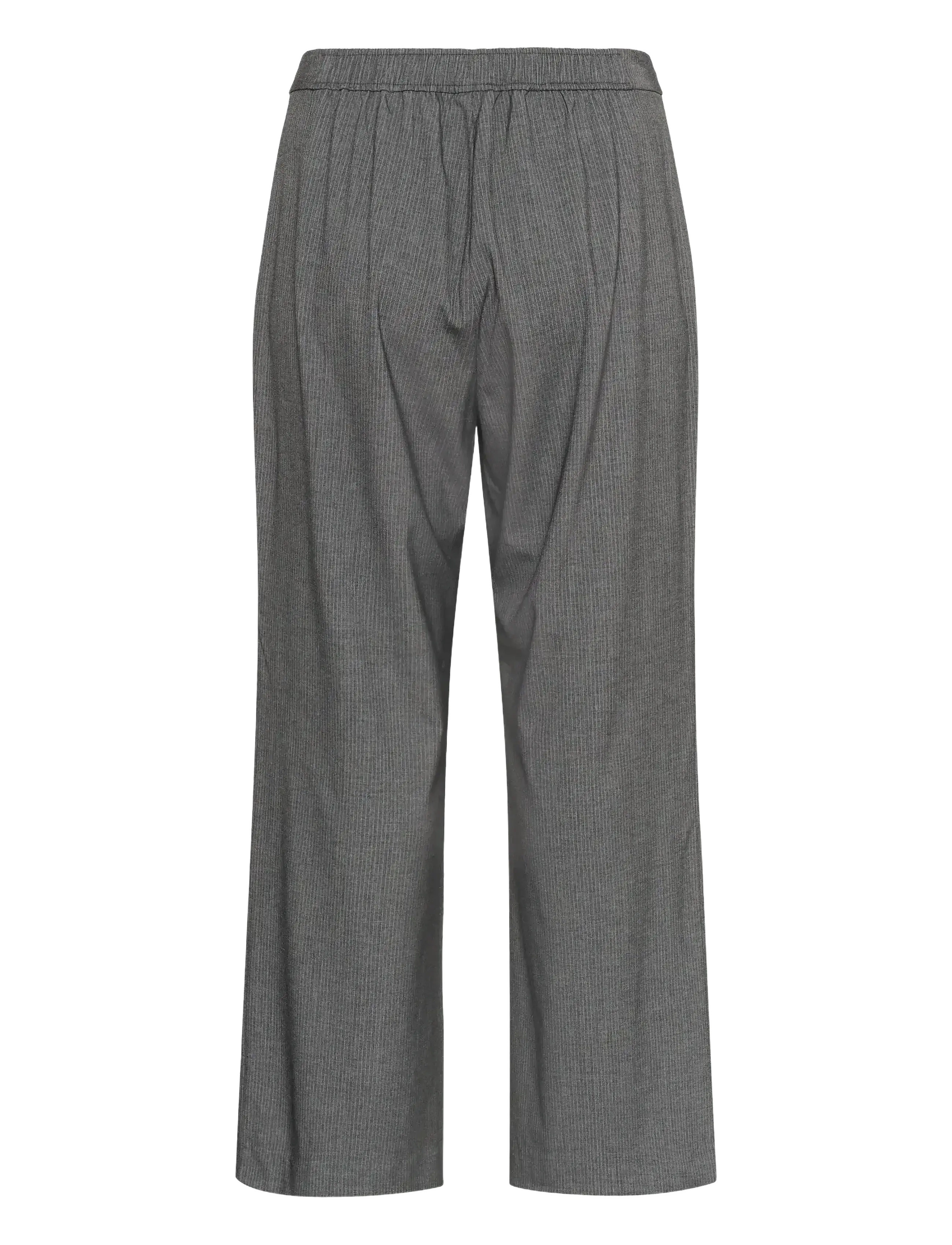 Kaffe Curve - KCeliana Wide Pants - grey melange / chalk stripe - 2