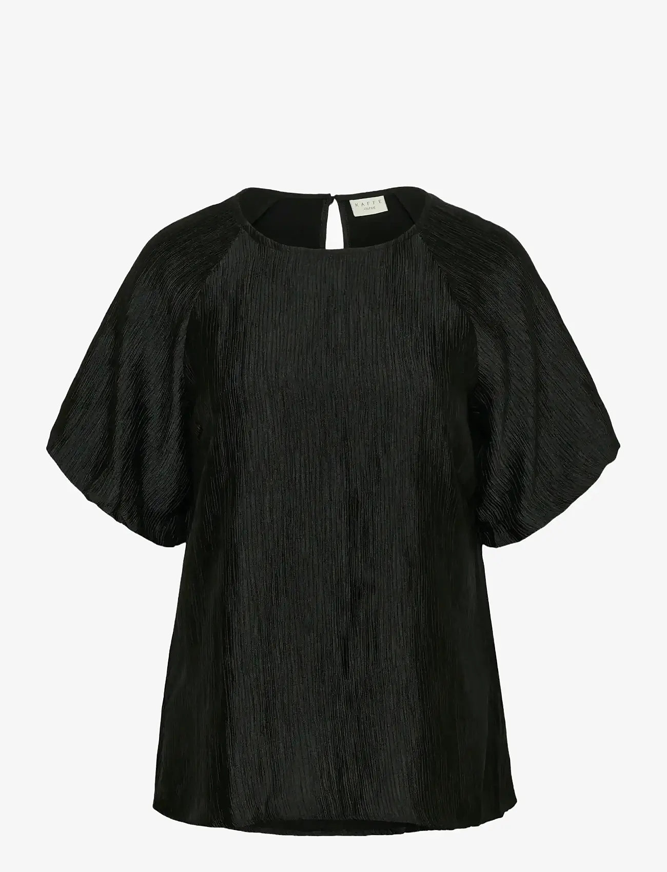 Kaffe Curve - KCgirla Blouse - kurzämlige blusen - black deep - 1