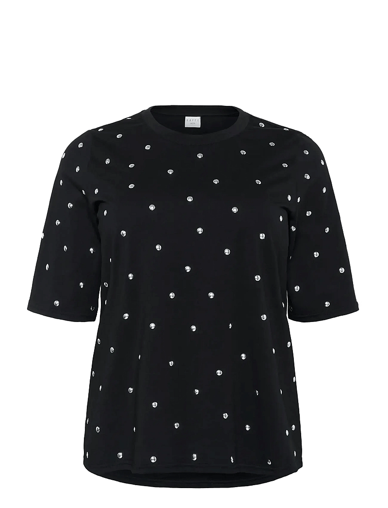 Kaffe Curve - KChelena T-Shirt - t-shirts - black deep - 1