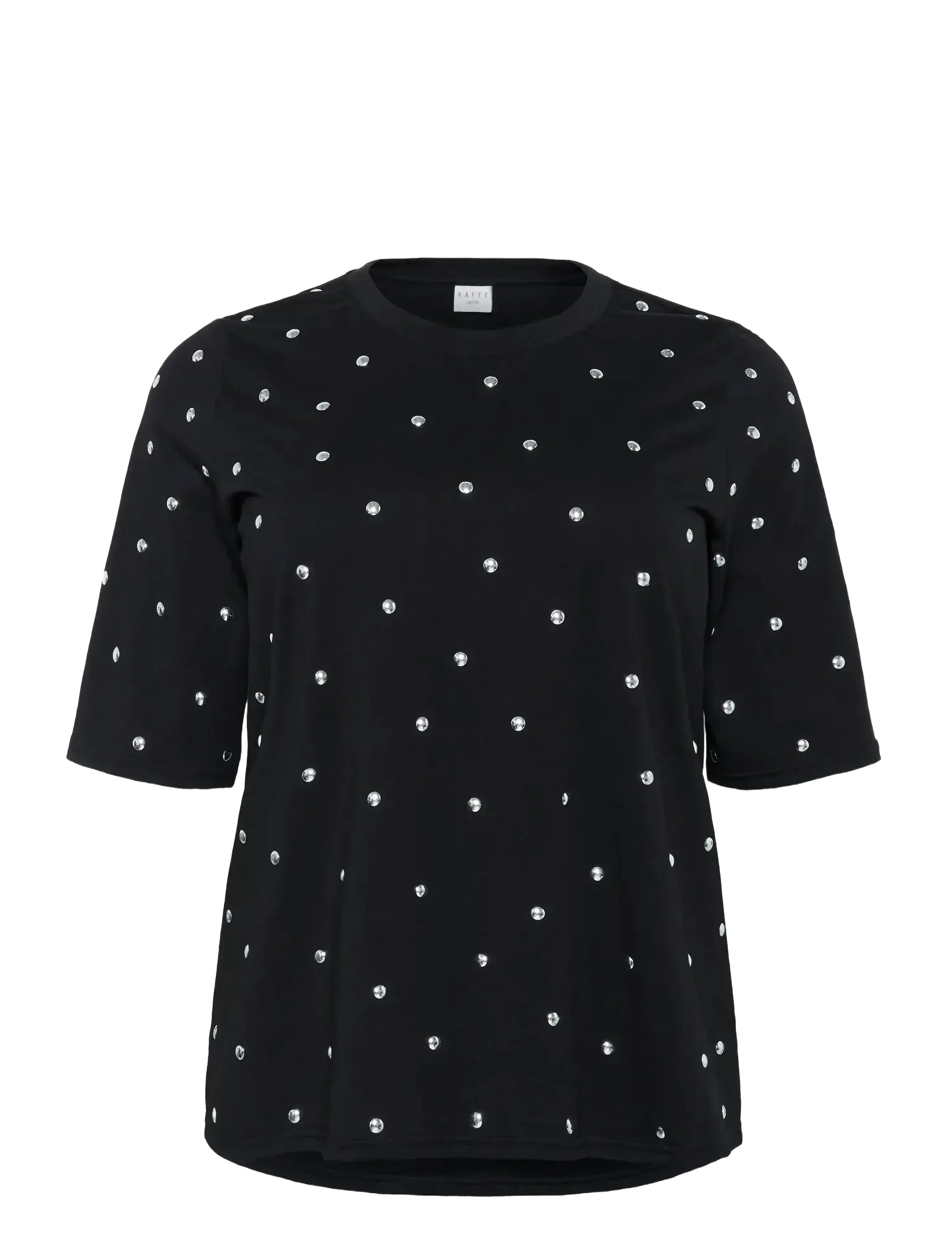 Kaffe Curve KChelena T-Shirt - Kampagne - BLACK DEEP / black