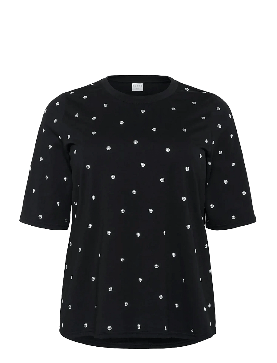 Kaffe Curve - KChelena T-Shirt - t-shirts - black deep - 1