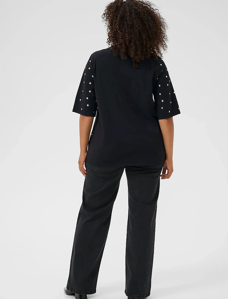 Kaffe Curve - KChelena T-Shirt - t-shirts - black deep - 0