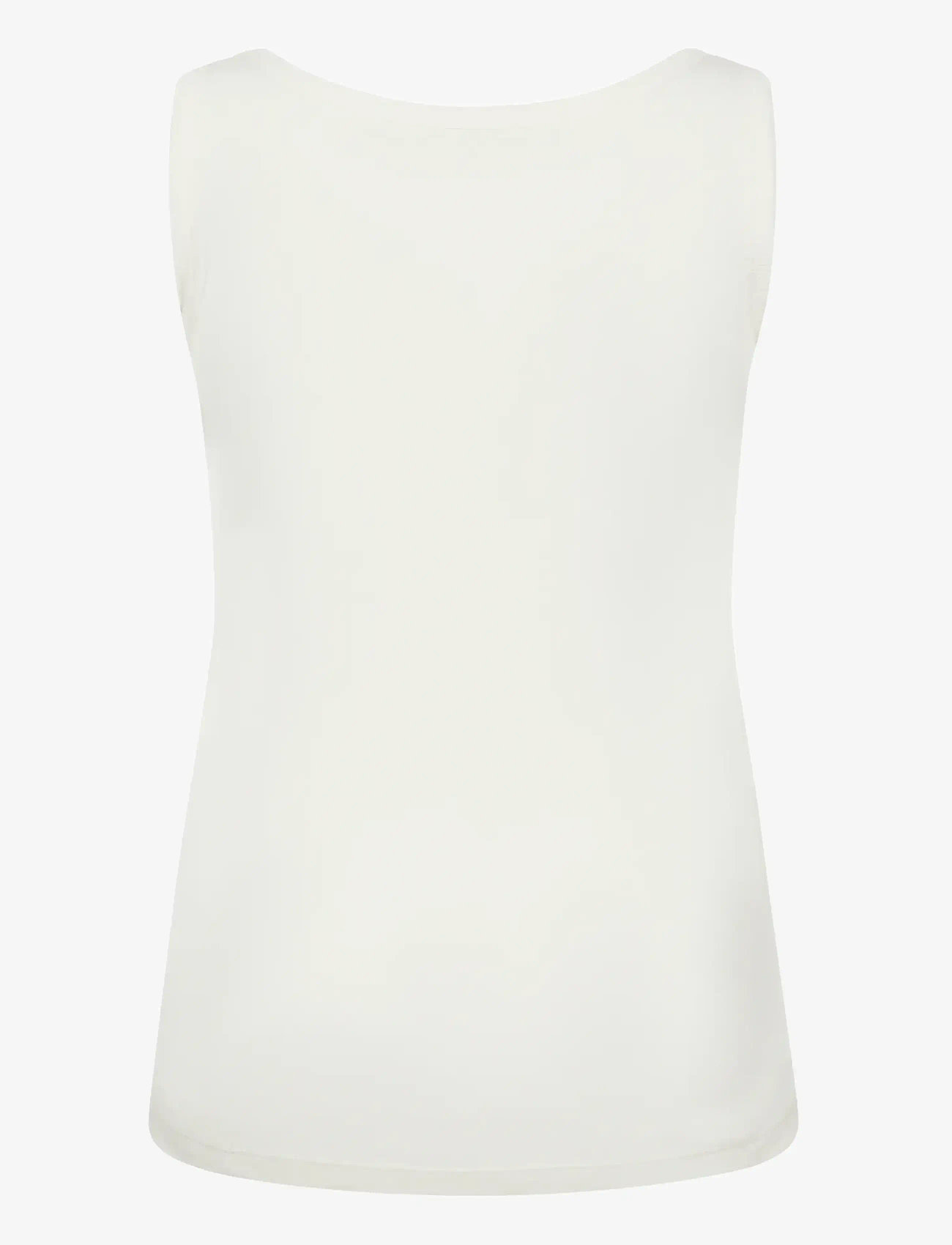 Kaffe Curve - KCcarina Rhinestone Top - linnen - chalk - 2