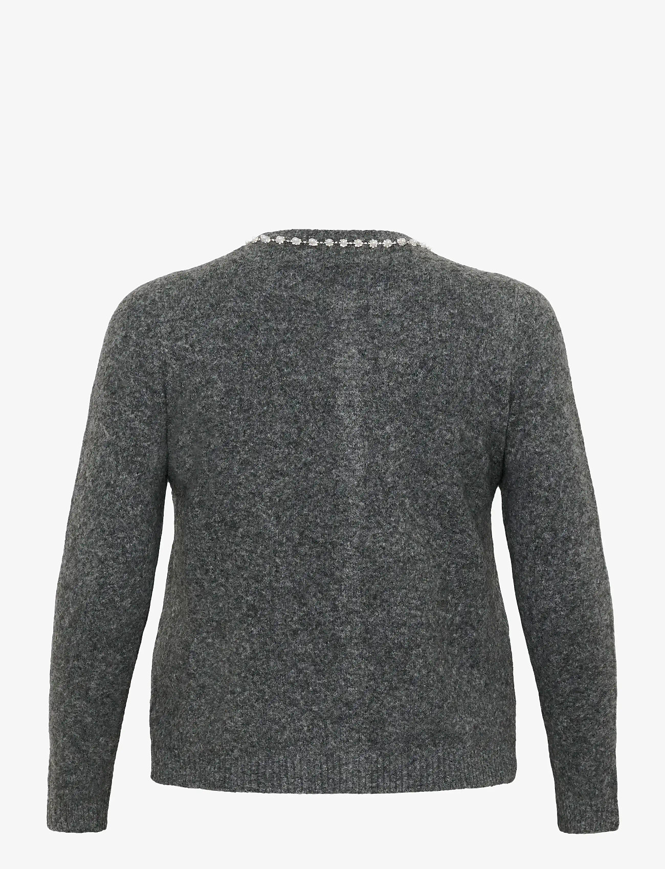 Kaffe Curve - KCroxia Cardigan - koftor - grey melange - 2