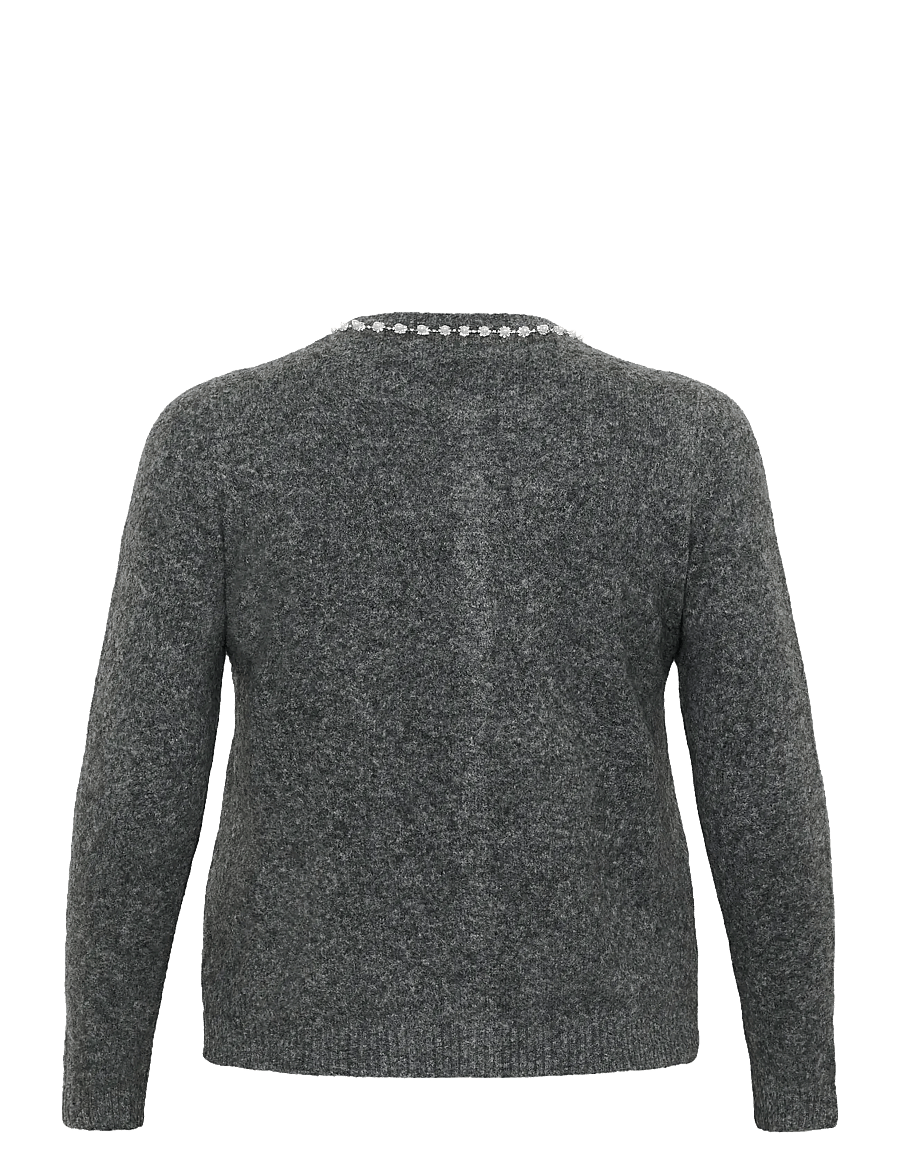 Kaffe Curve - KCroxia Cardigan - cardigans - grey melange - 2