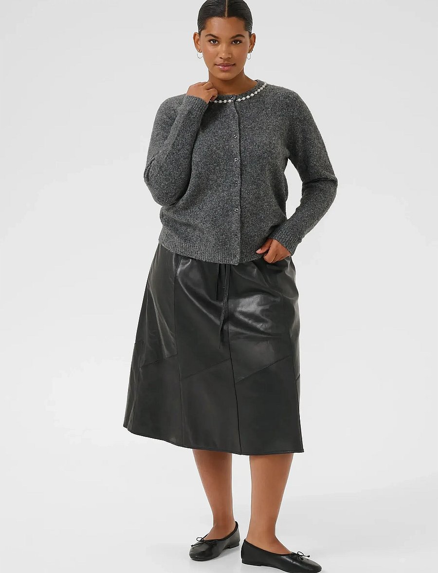 Kaffe Curve - KCroxia Cardigan - cardigans - grey melange - 3