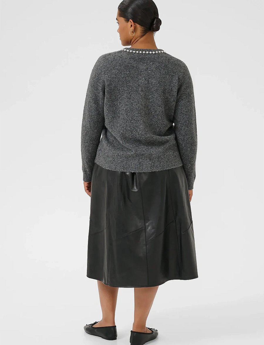 Kaffe Curve - KCroxia Cardigan - cardigans - grey melange - 4