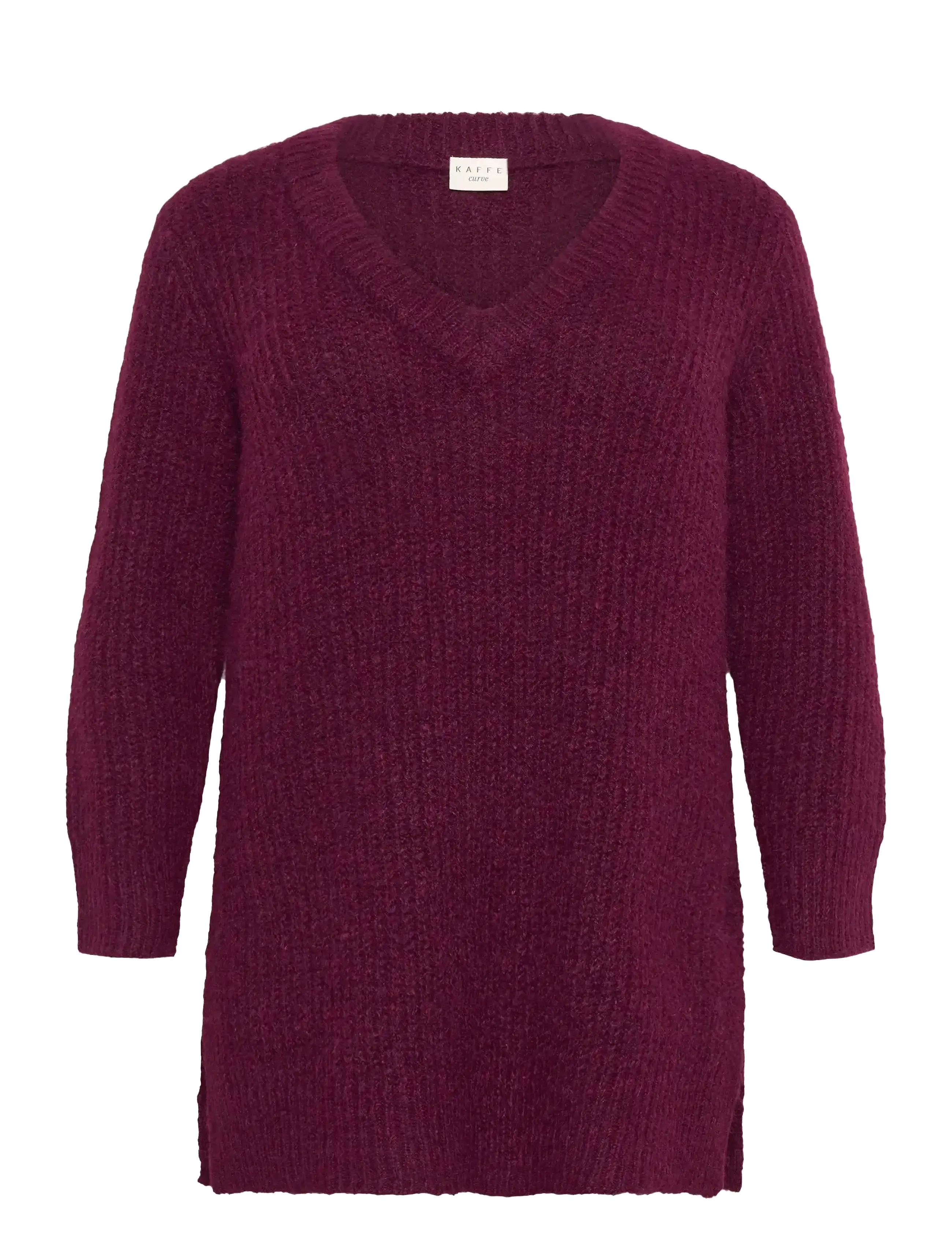 Kaffe Curve KCania Pullover - Transitional Layering - WINDSOR WINE / burgundy