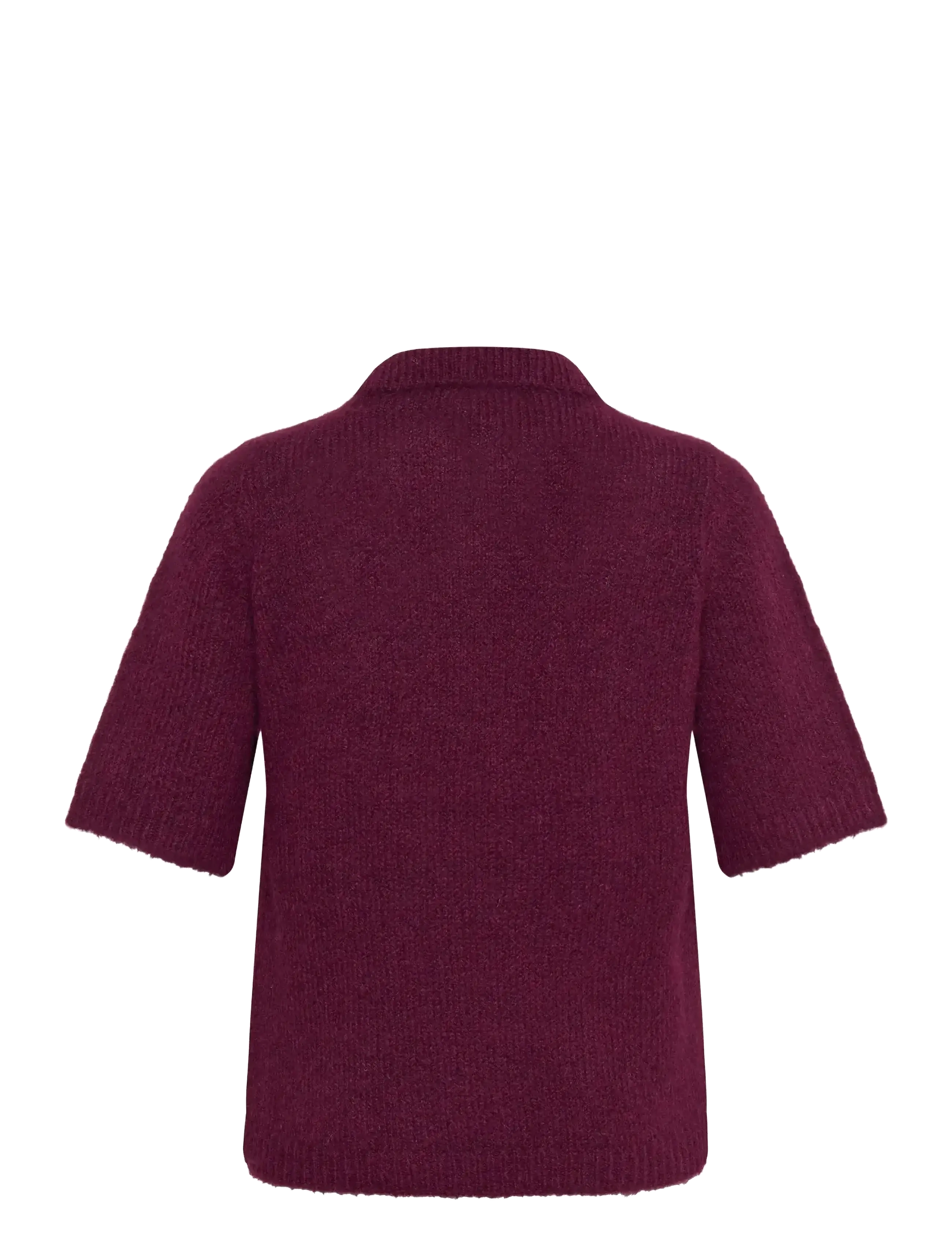Kaffe Curve - KCemilia Polo Pullover - sweaters - windsor wine - 2