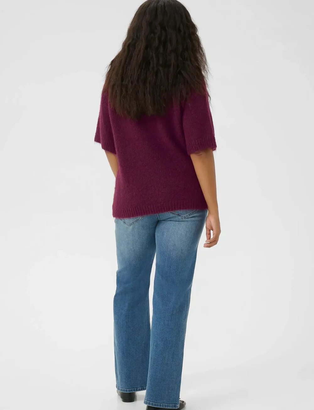 Kaffe Curve - KCemilia Polo Pullover - sviitrid - windsor wine - 4