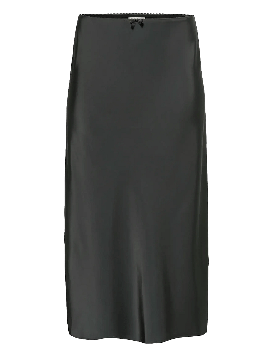 Kaffe Curve - KChilla Skirt - satinnederdele - black oyster - 1