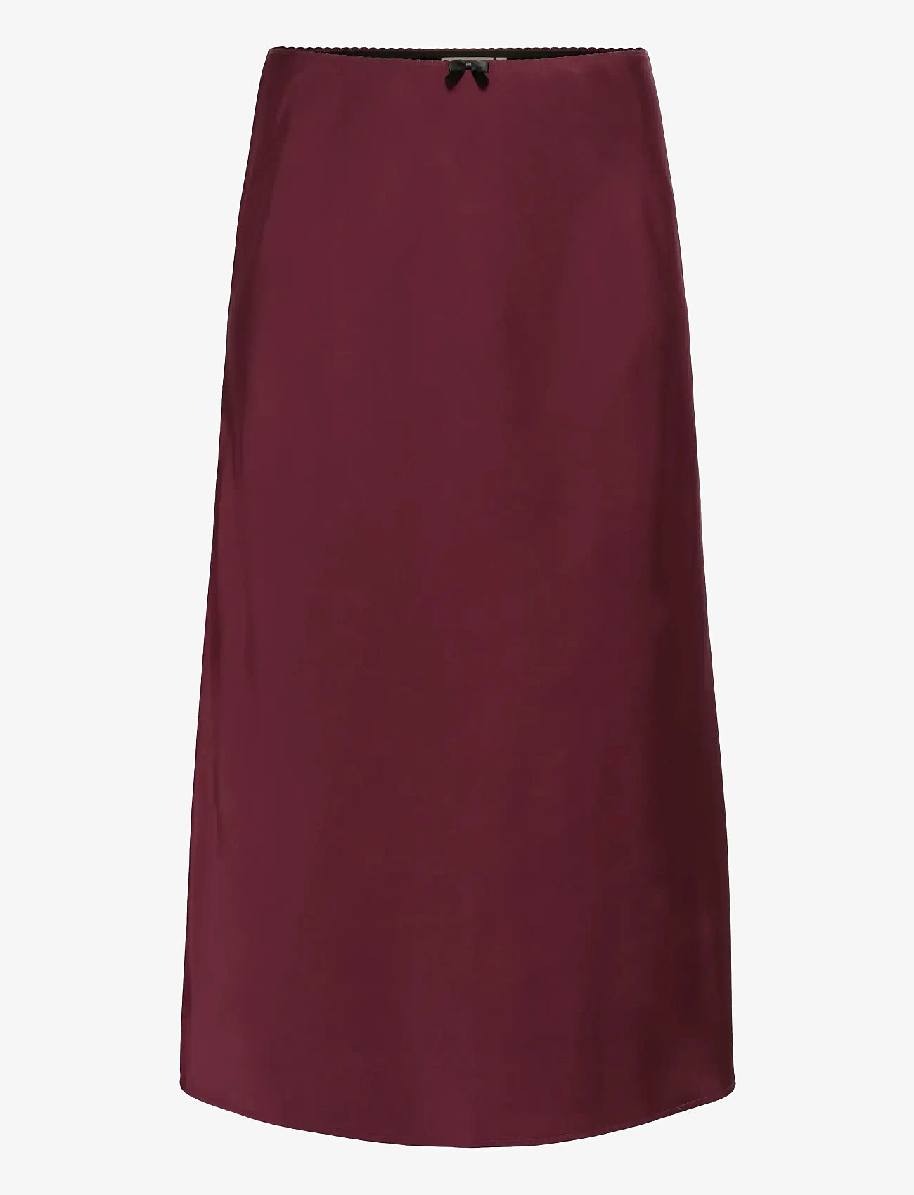 Kaffe Curve - KChilla Skirt - satiinist seelikud - windsor wine - 1