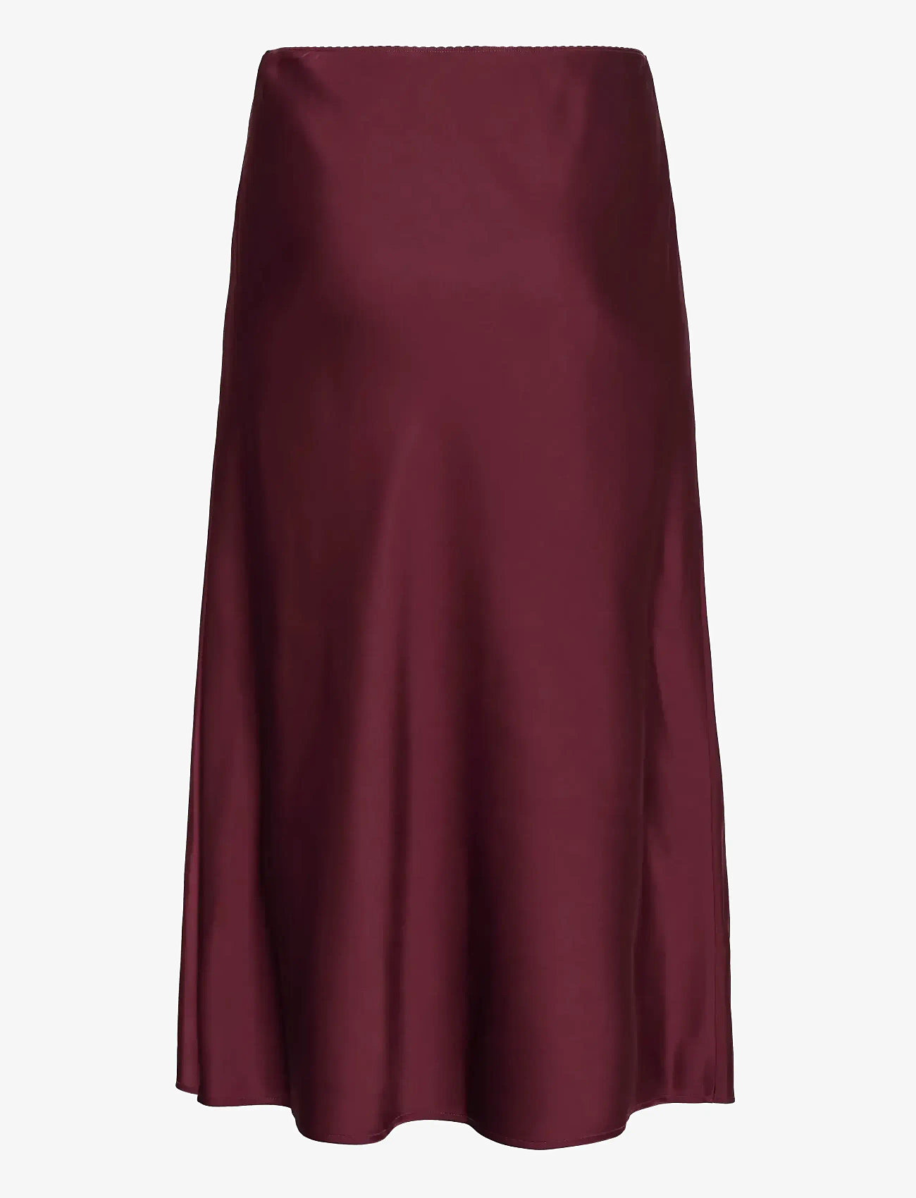 Kaffe Curve - KChilla Skirt - satiinist seelikud - windsor wine - 2
