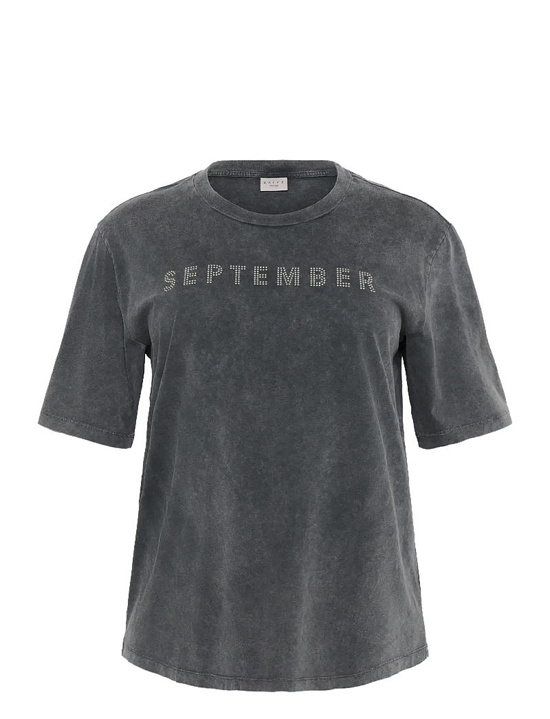Kaffe Curve - KCserina T-Shirt - t-shirts - washed dark grey - 1